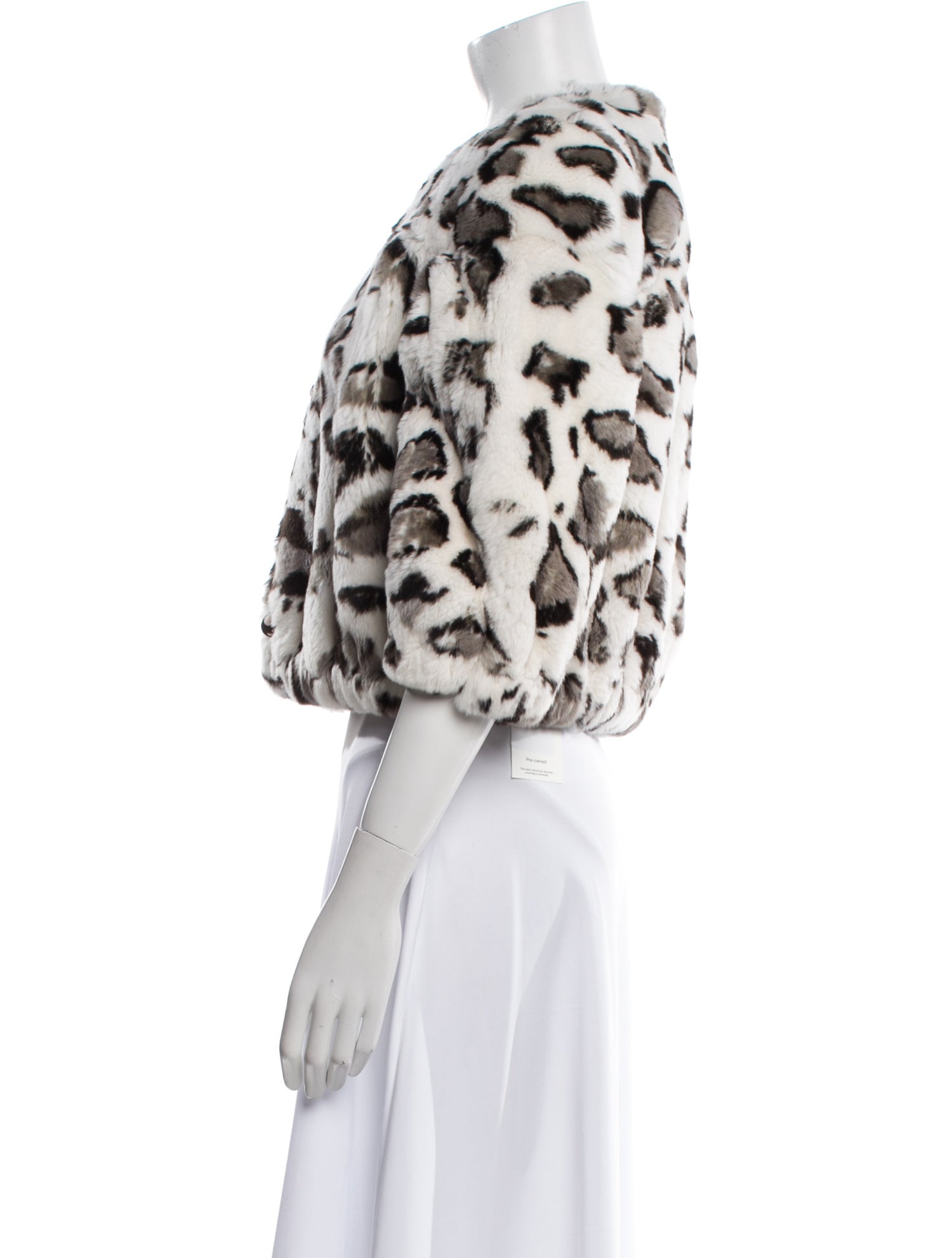 Fur Fur Animal Print Fur Jacket