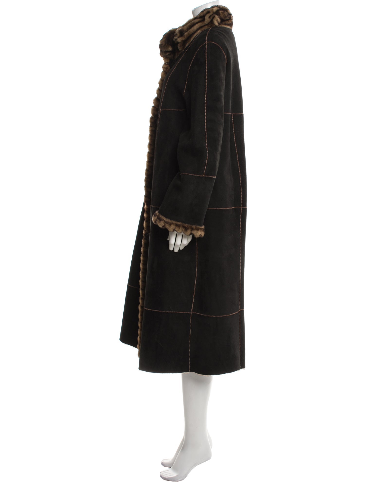 Fur Shearling Fur Coat