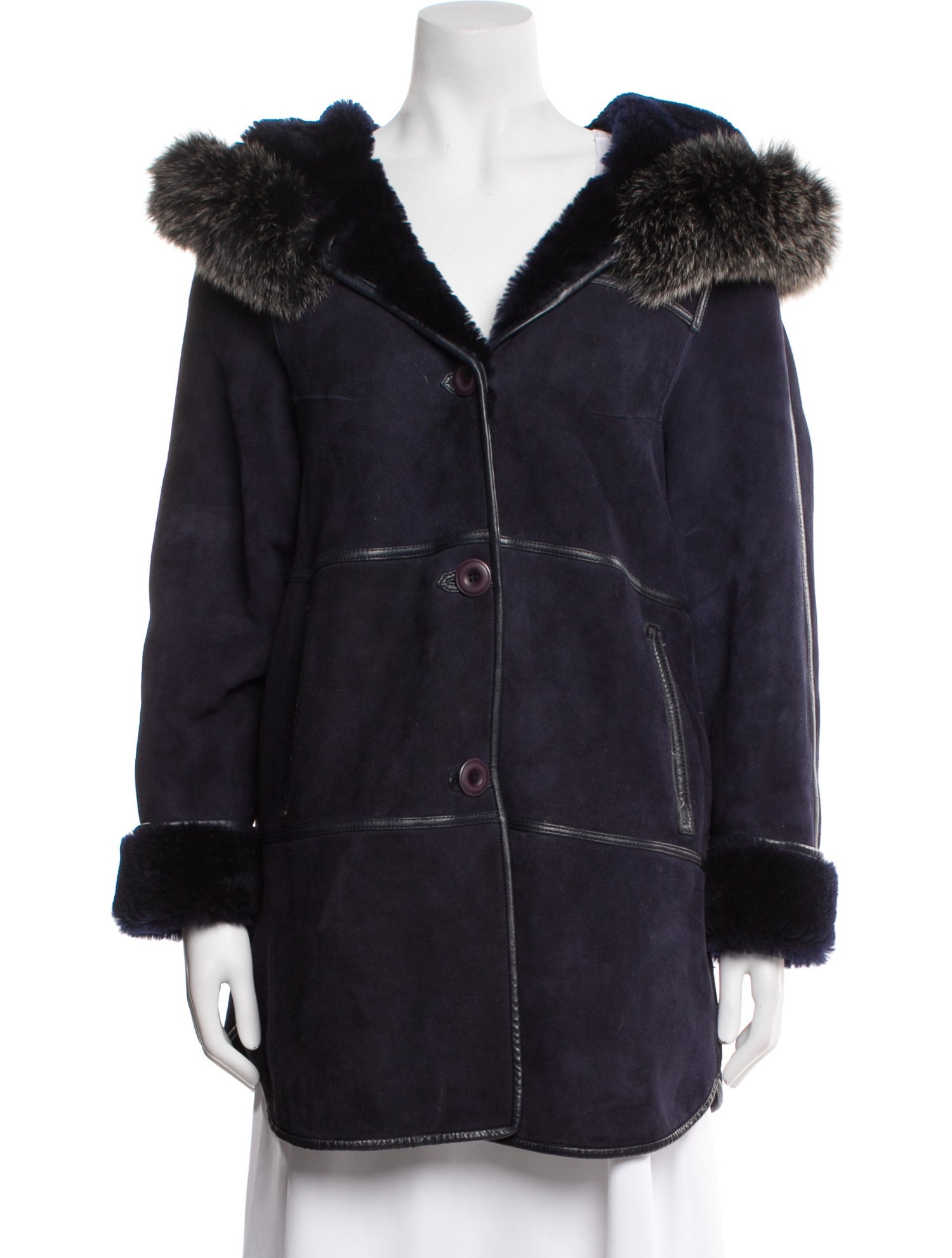 Fur Lambskin Faux Fur Jacket