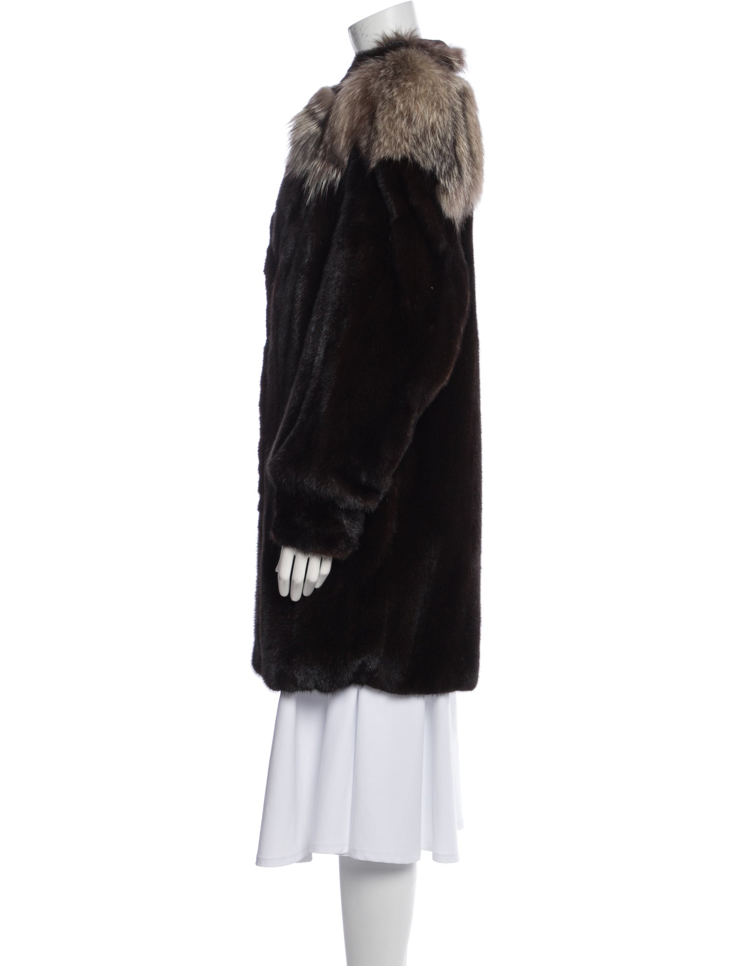 Saks Fifth Avenue Faux Fur Coat