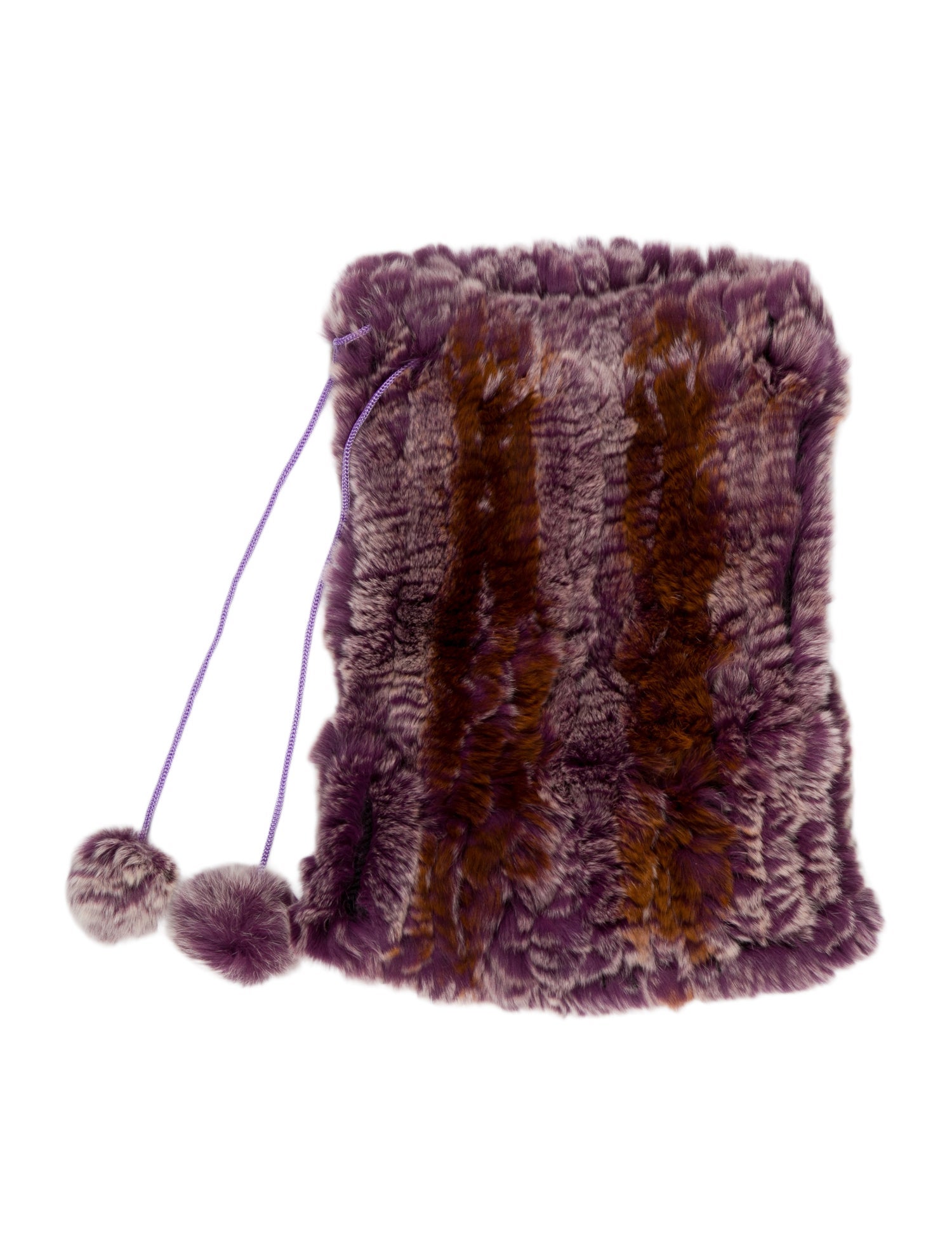 Fur Rex Rabbit Drawstring Neck Collar