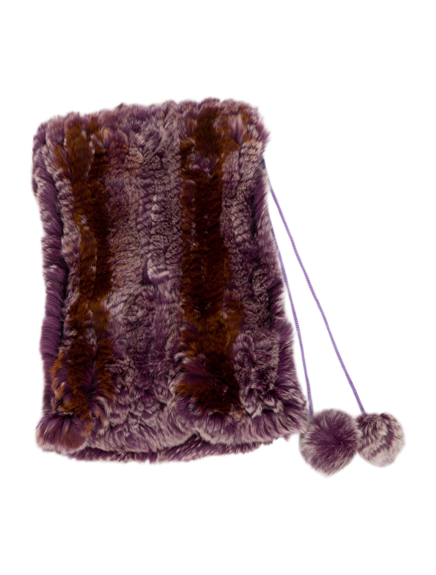 Fur Rex Rabbit Drawstring Neck Collar