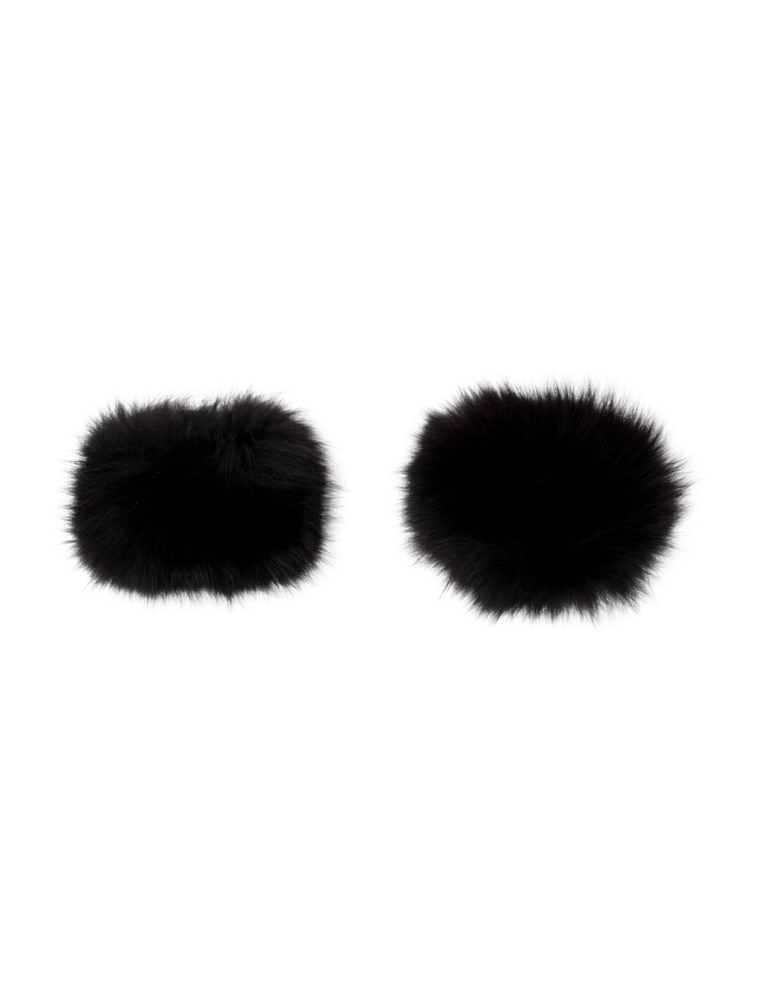 Fur wrist poms warmers