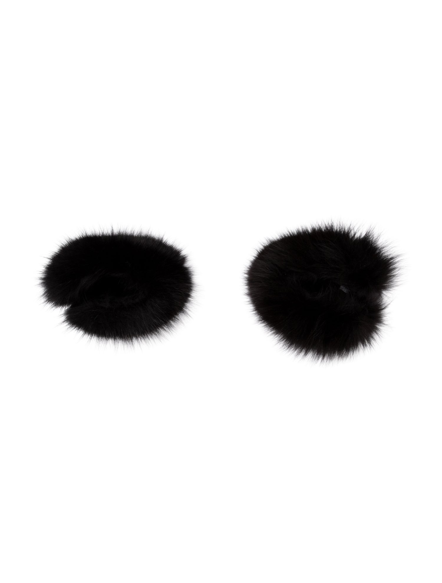 Fur wrist poms warmers