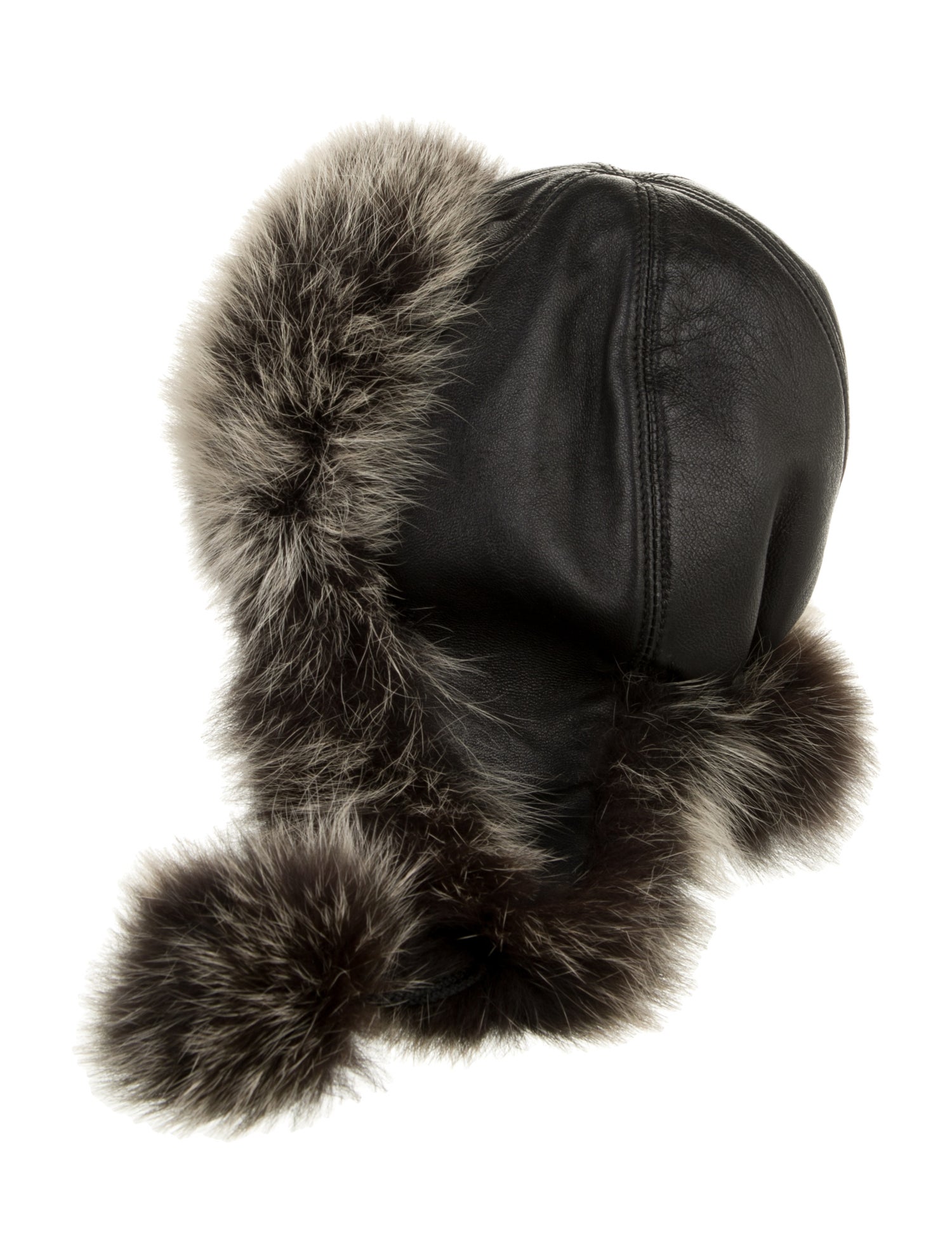 Fur Leather Trapper Hat