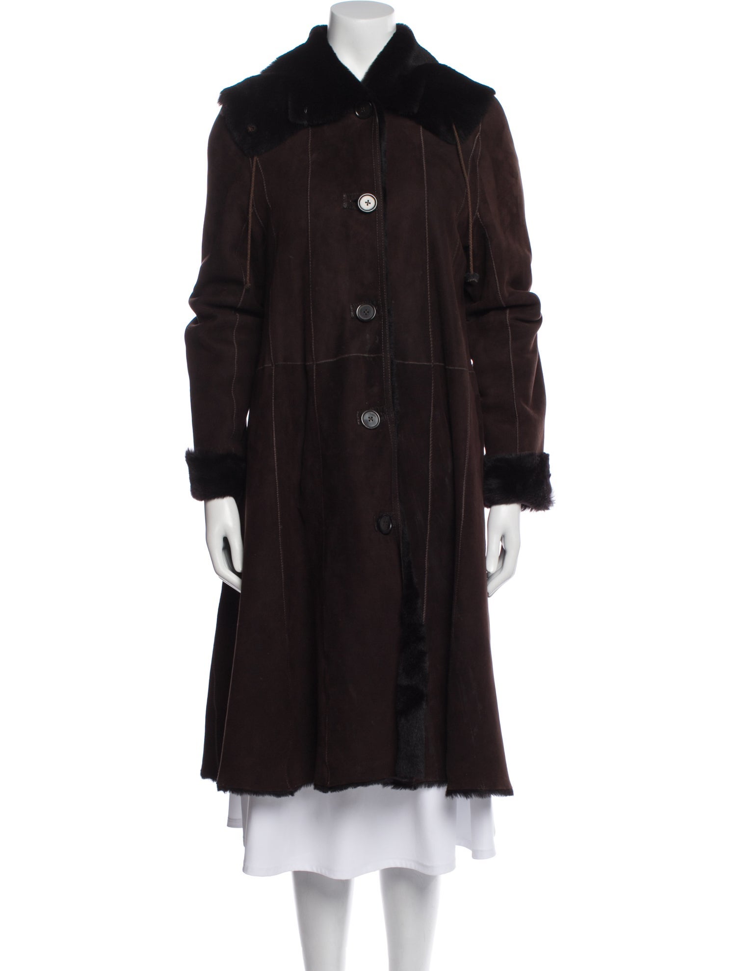 Fur Lambskin Trench Coat