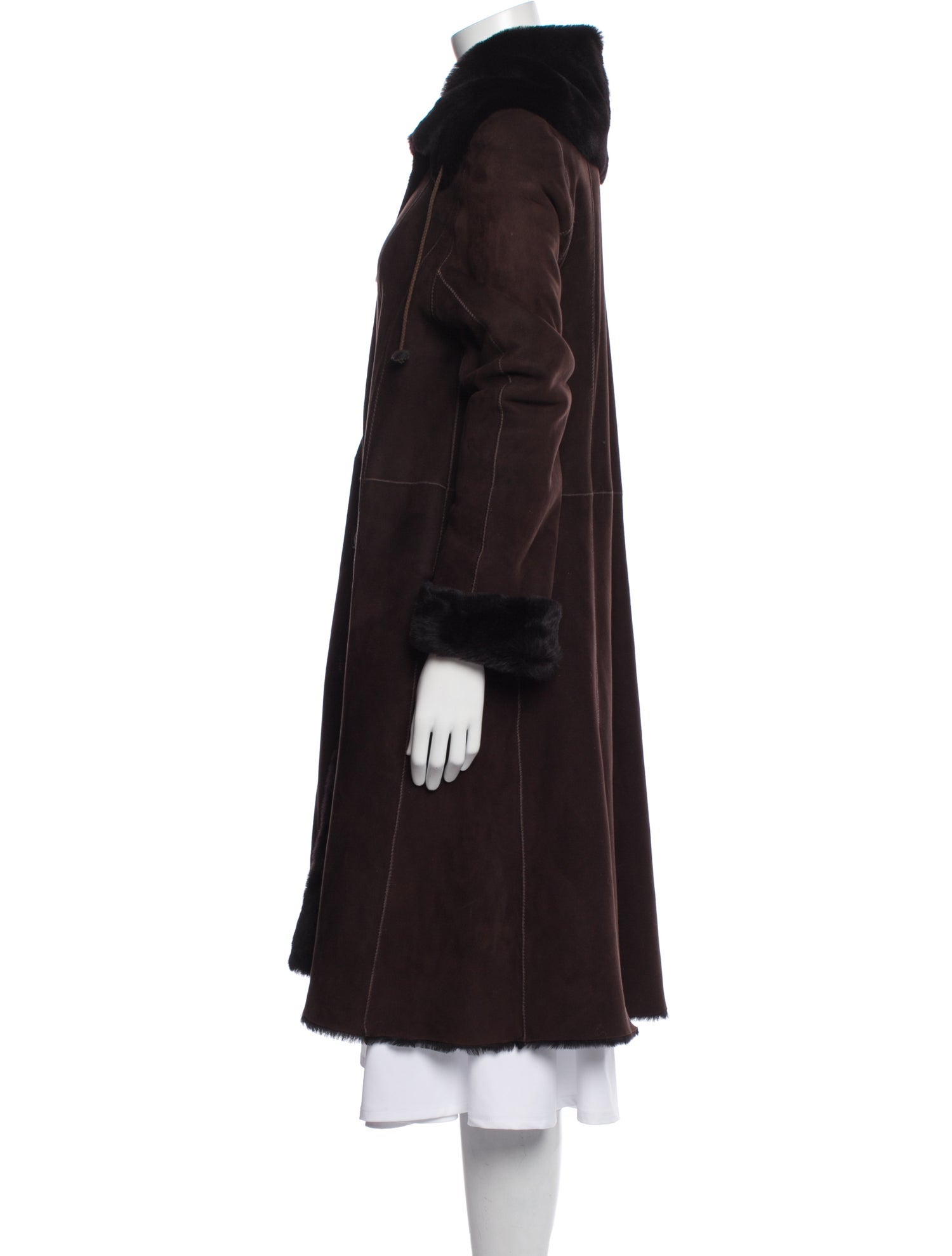 Fur Lambskin Trench Coat