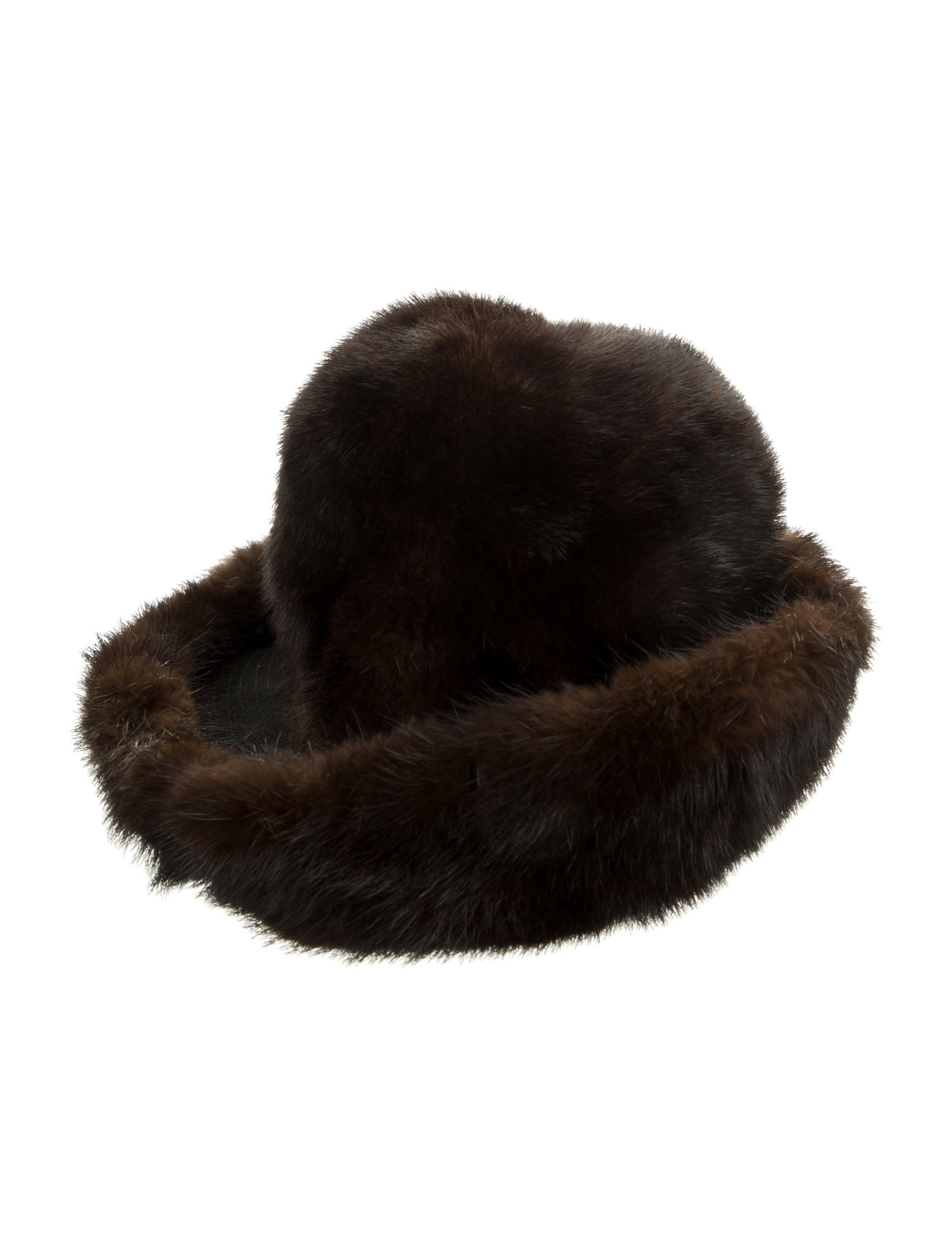 Fur mink fur hat