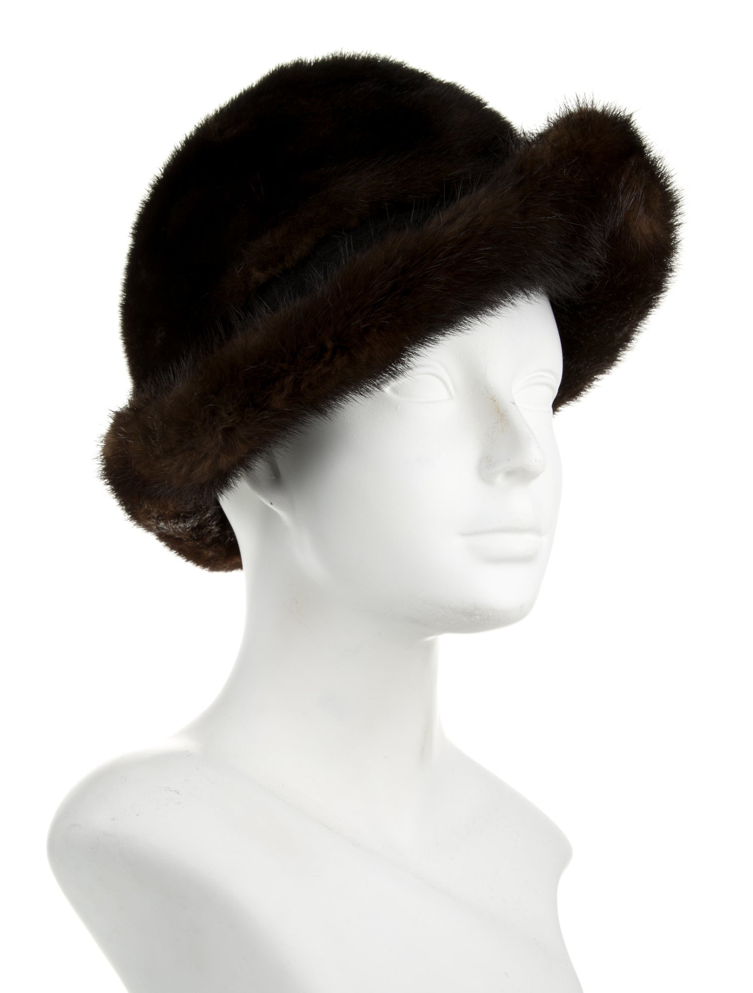 Fur mink fur hat