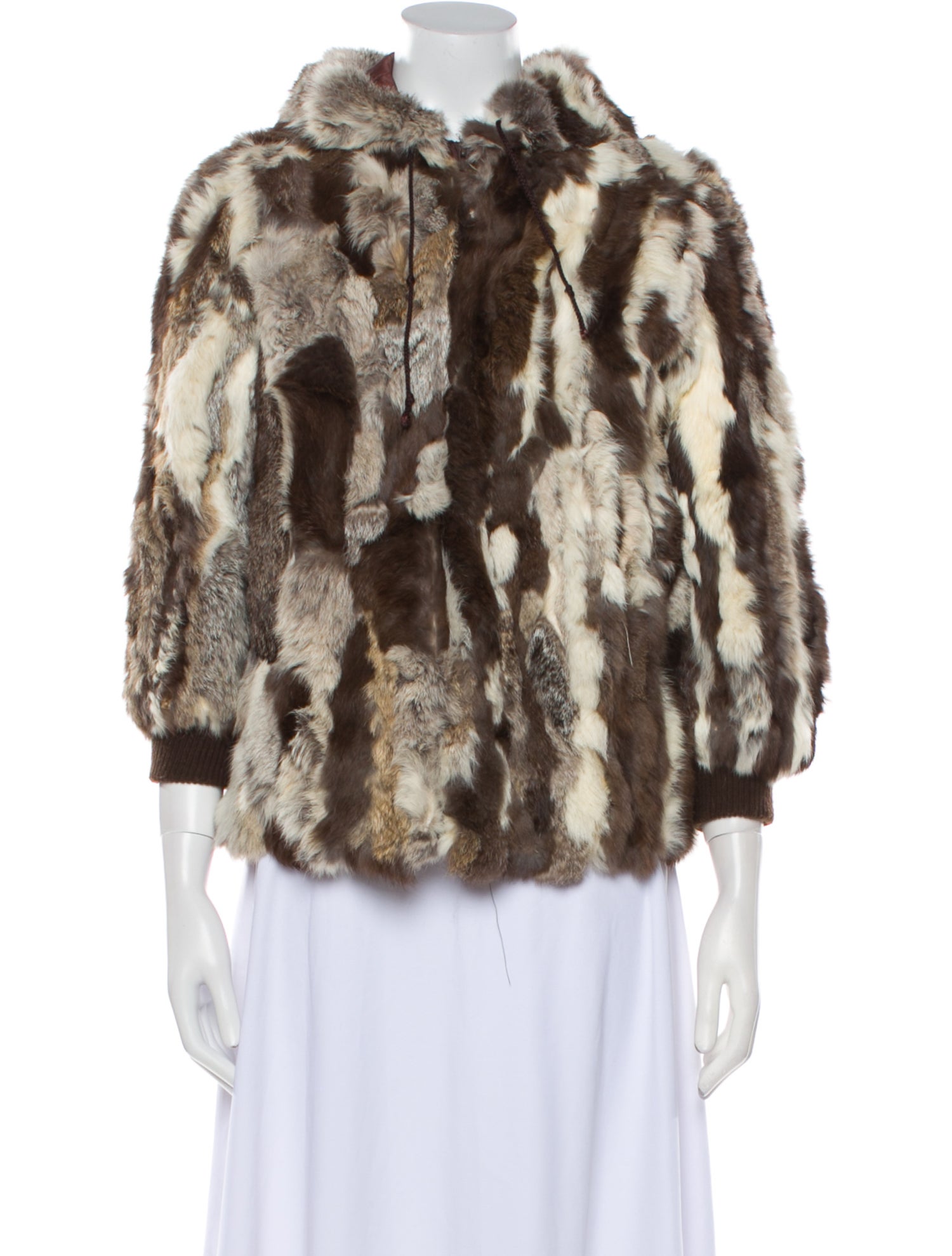 Fur Animal Print Fur Jacket