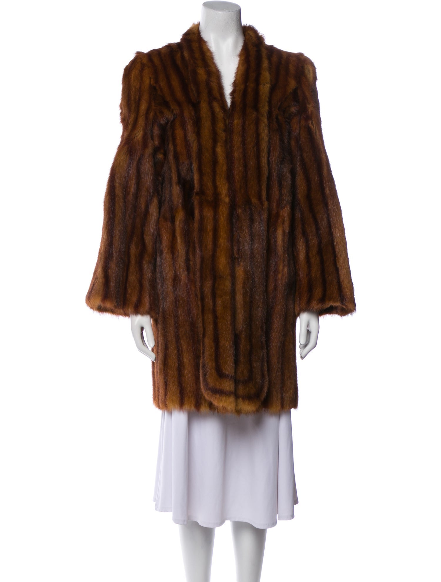 Fur Fur Animal Print Fur Coat