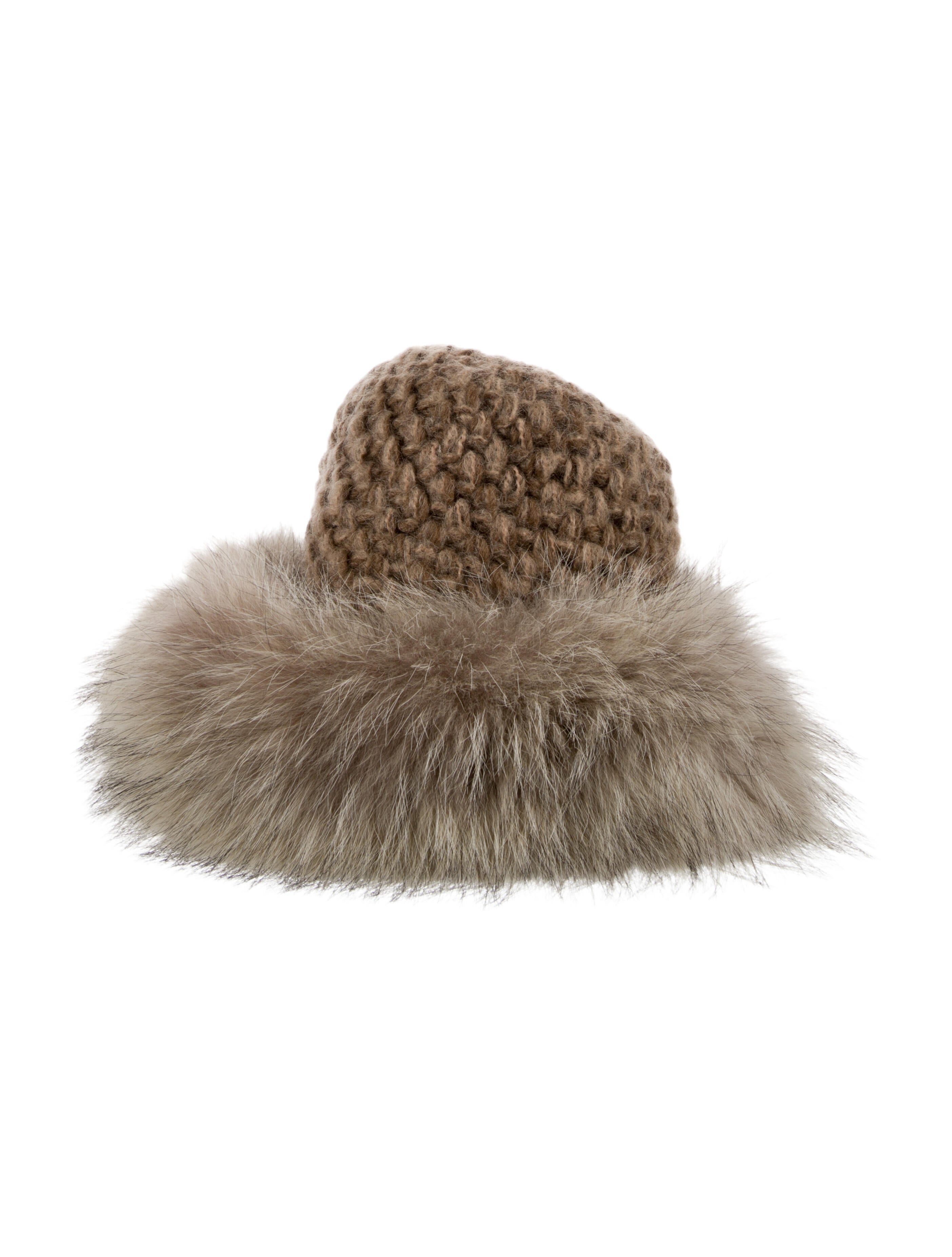 Fur Lynx Fur Crochet Hat Vintage