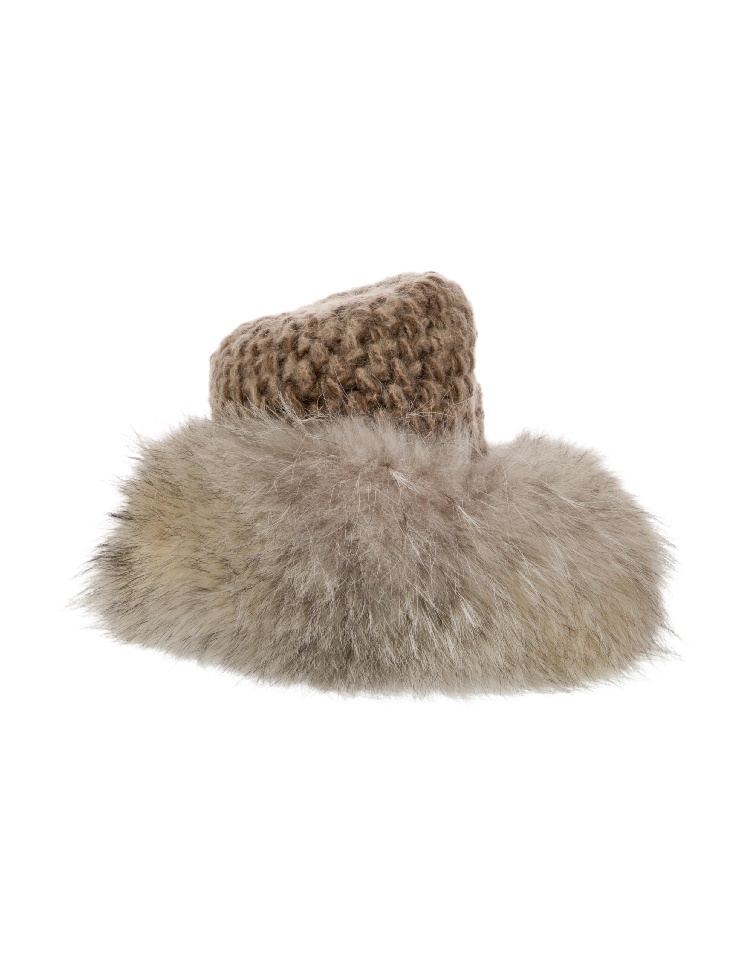 Fur Lynx Fur Crochet Hat Vintage