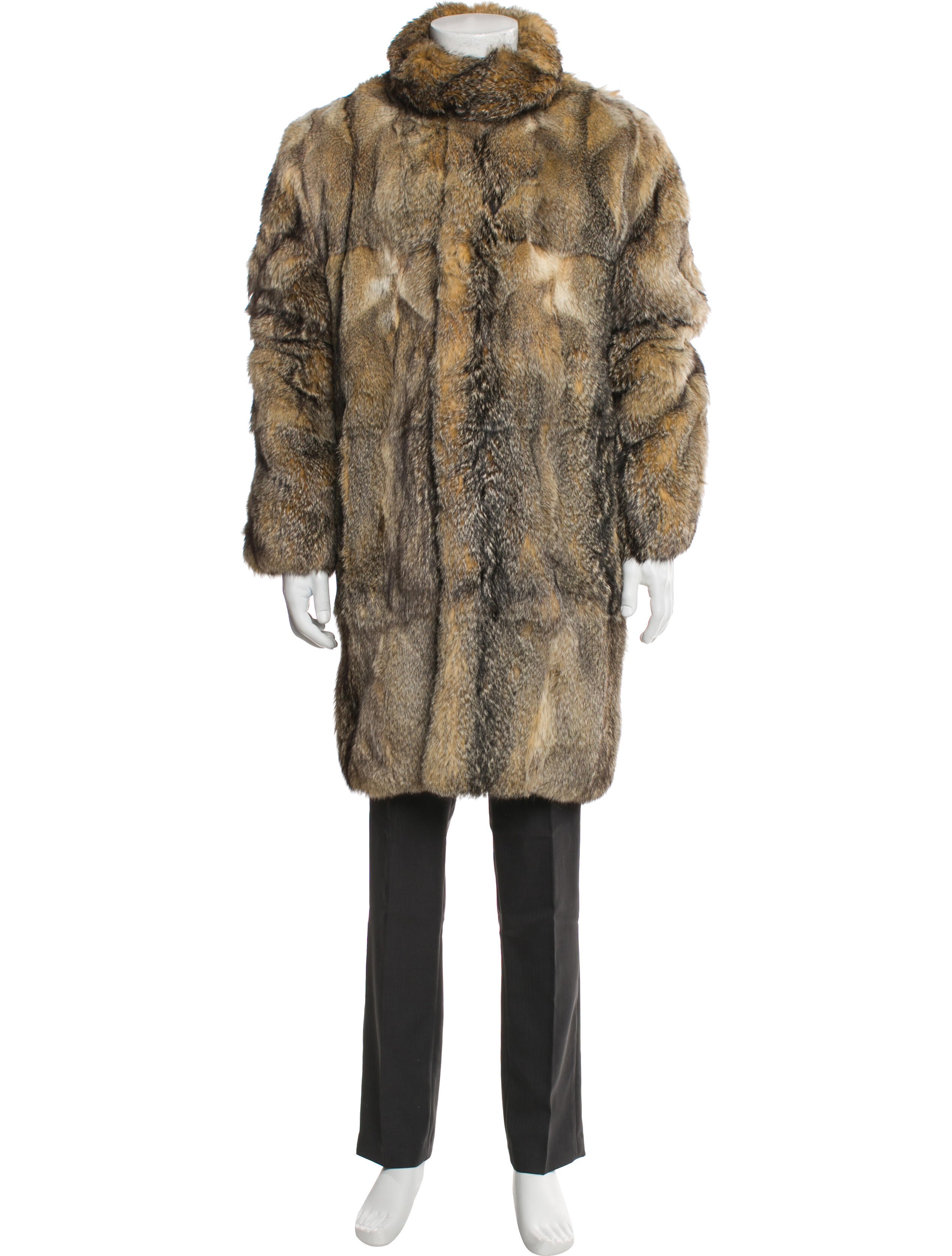 Fur Graphic Print Parka