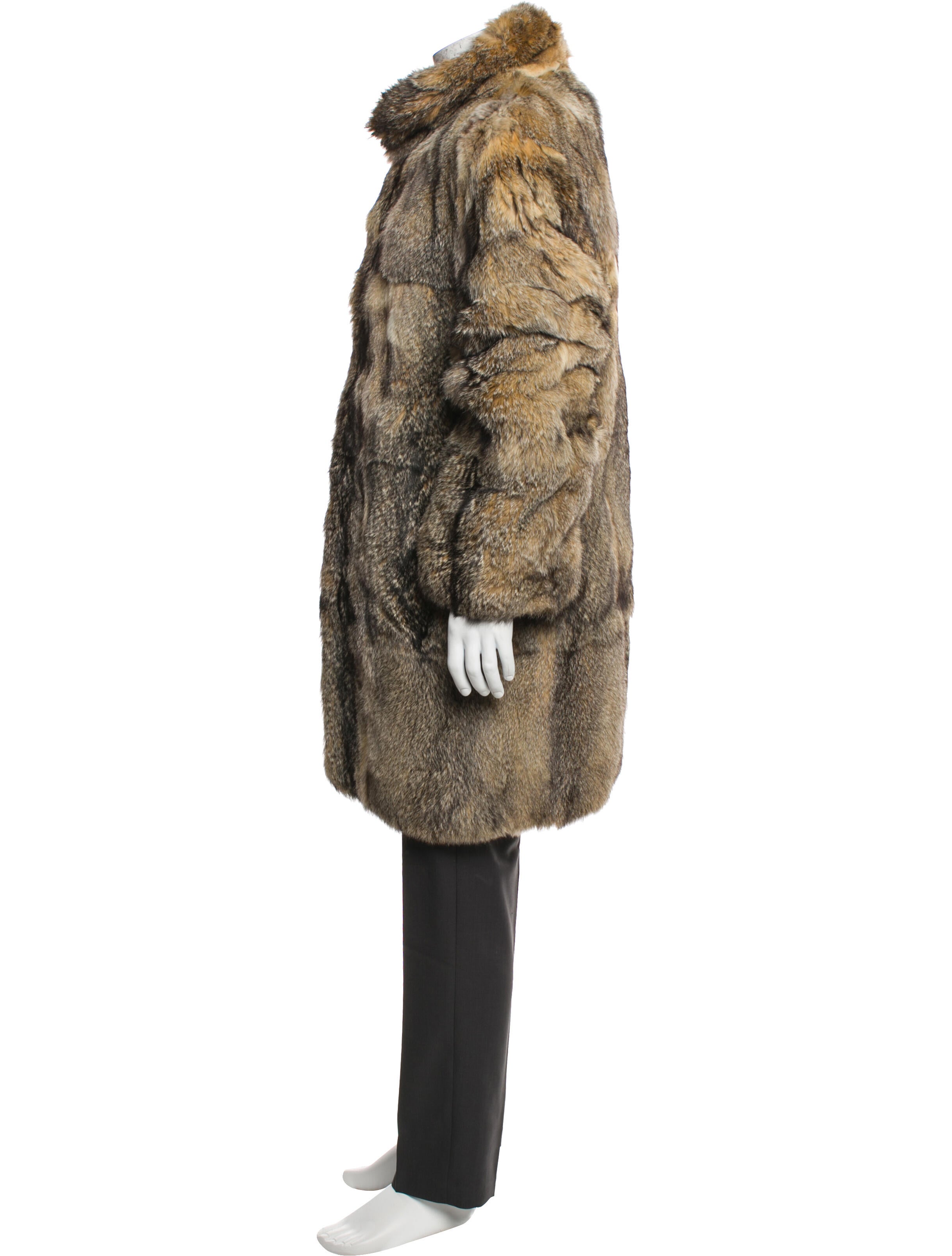 Fur Graphic Print Parka