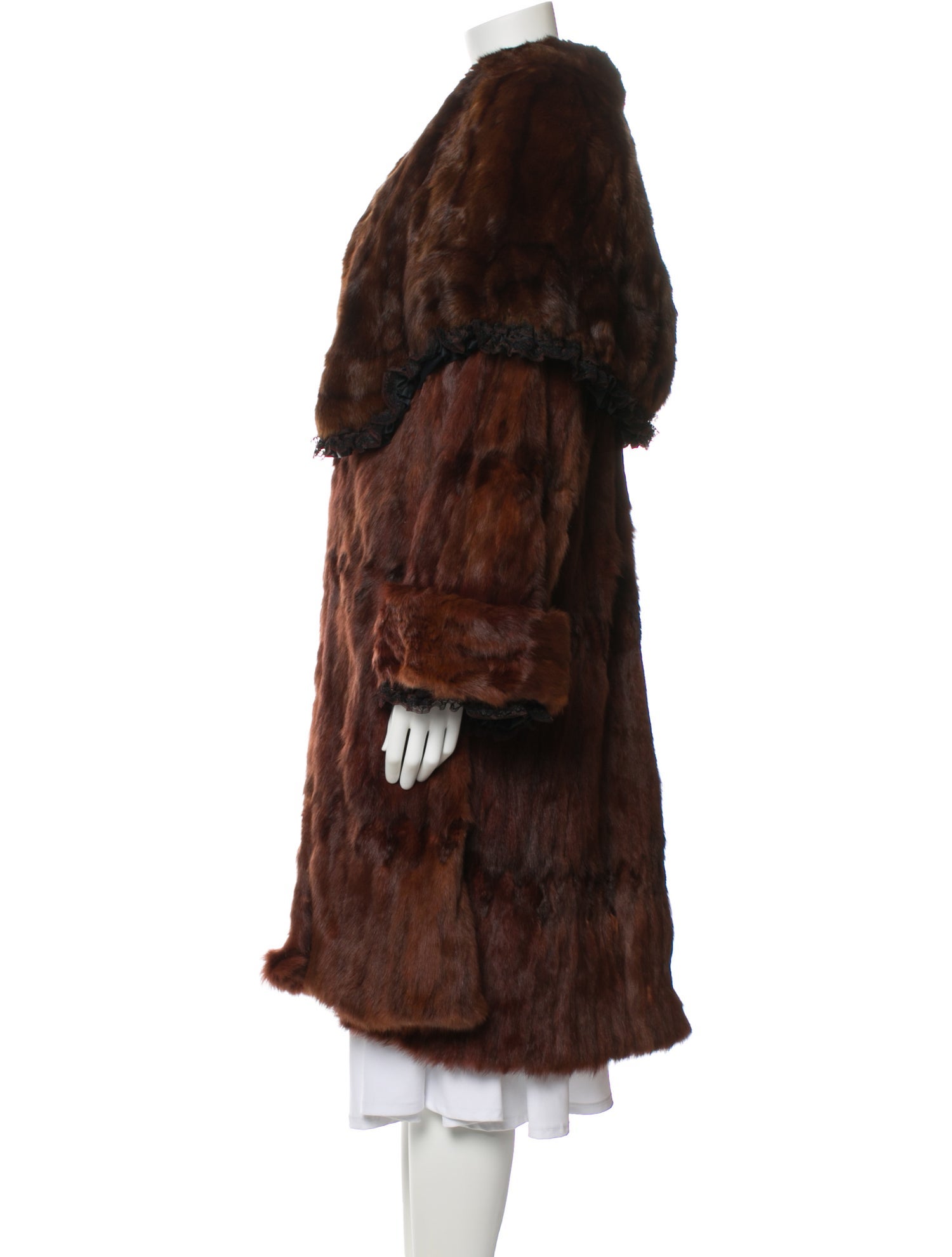 Fur Vintage Sable Fur Faux Fur Coat