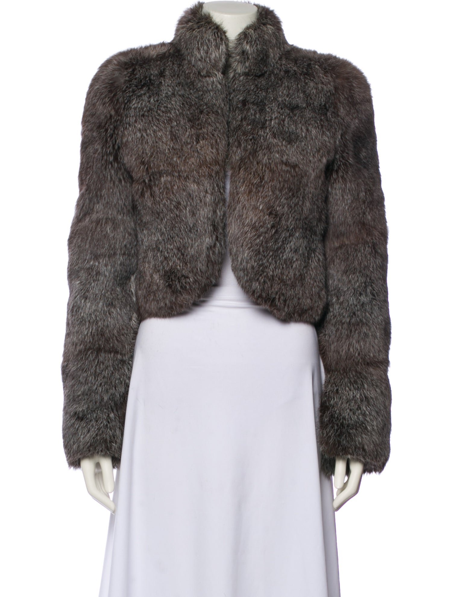 Fur rabbit Printed Jacket