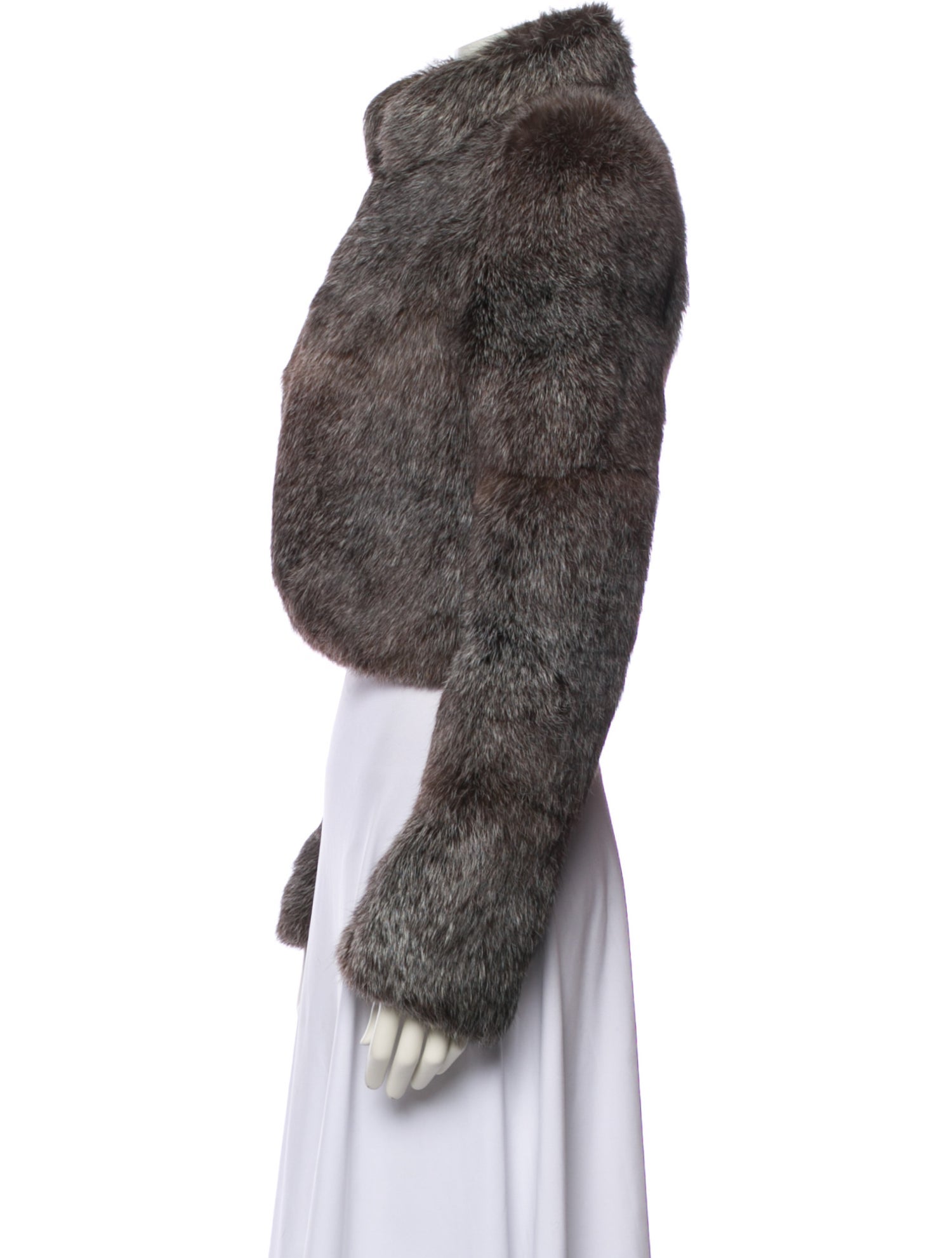 Fur rabbit Printed Jacket