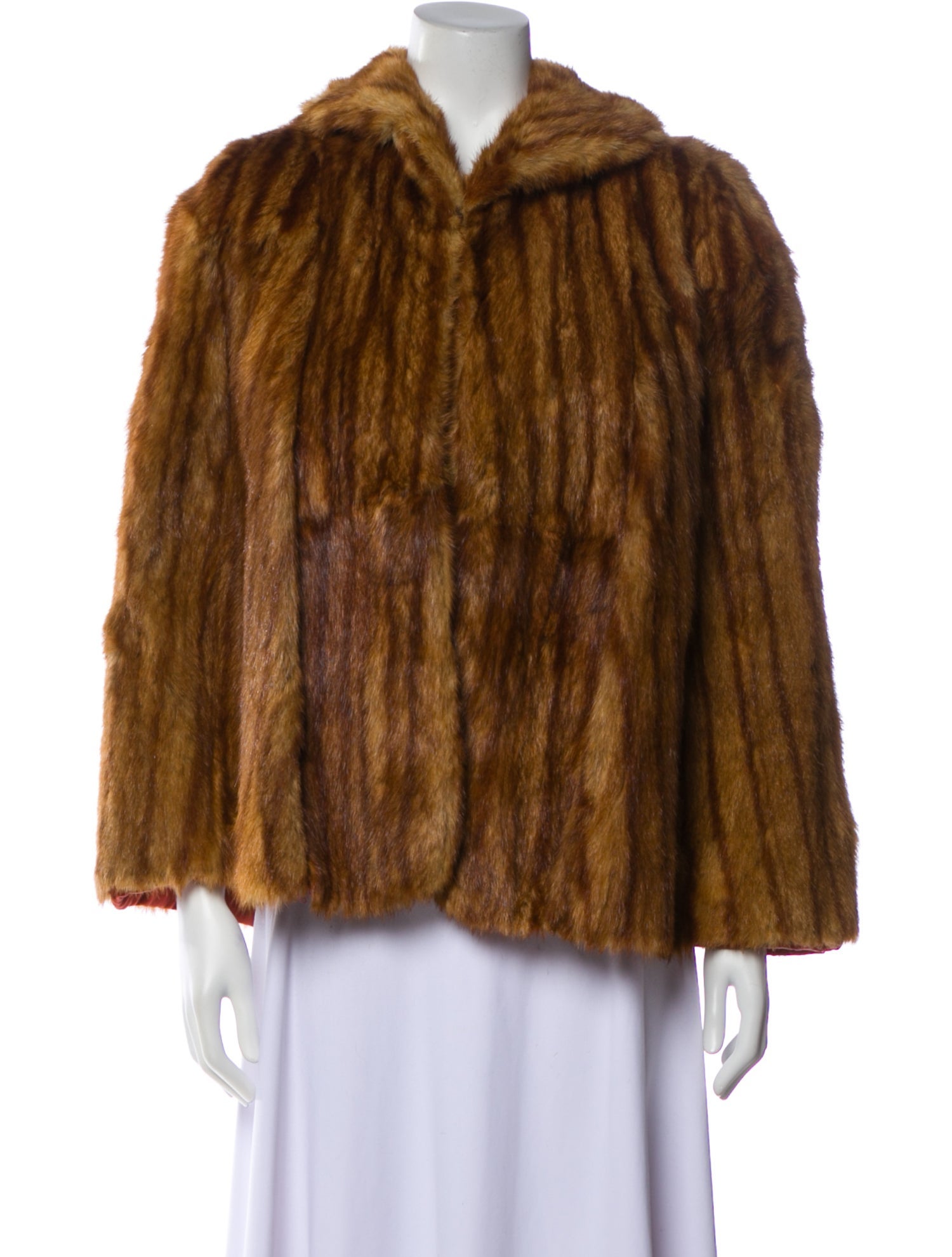 Fur Fur Animal Print Faux Fur Coat