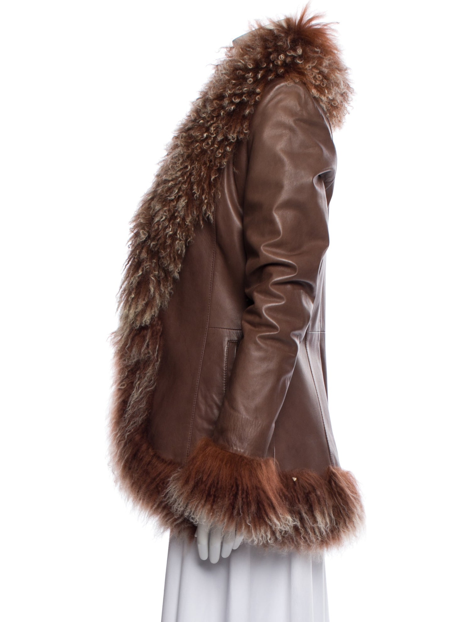 Fur Leather Fur Jacket