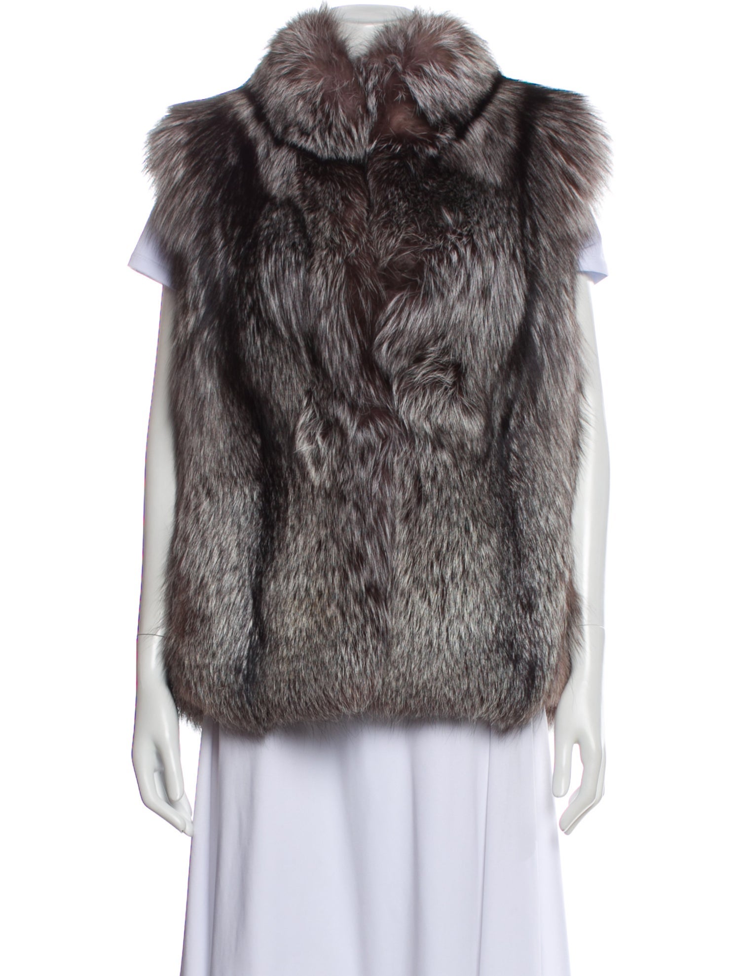 Fur Vintage Silver Fox Vest