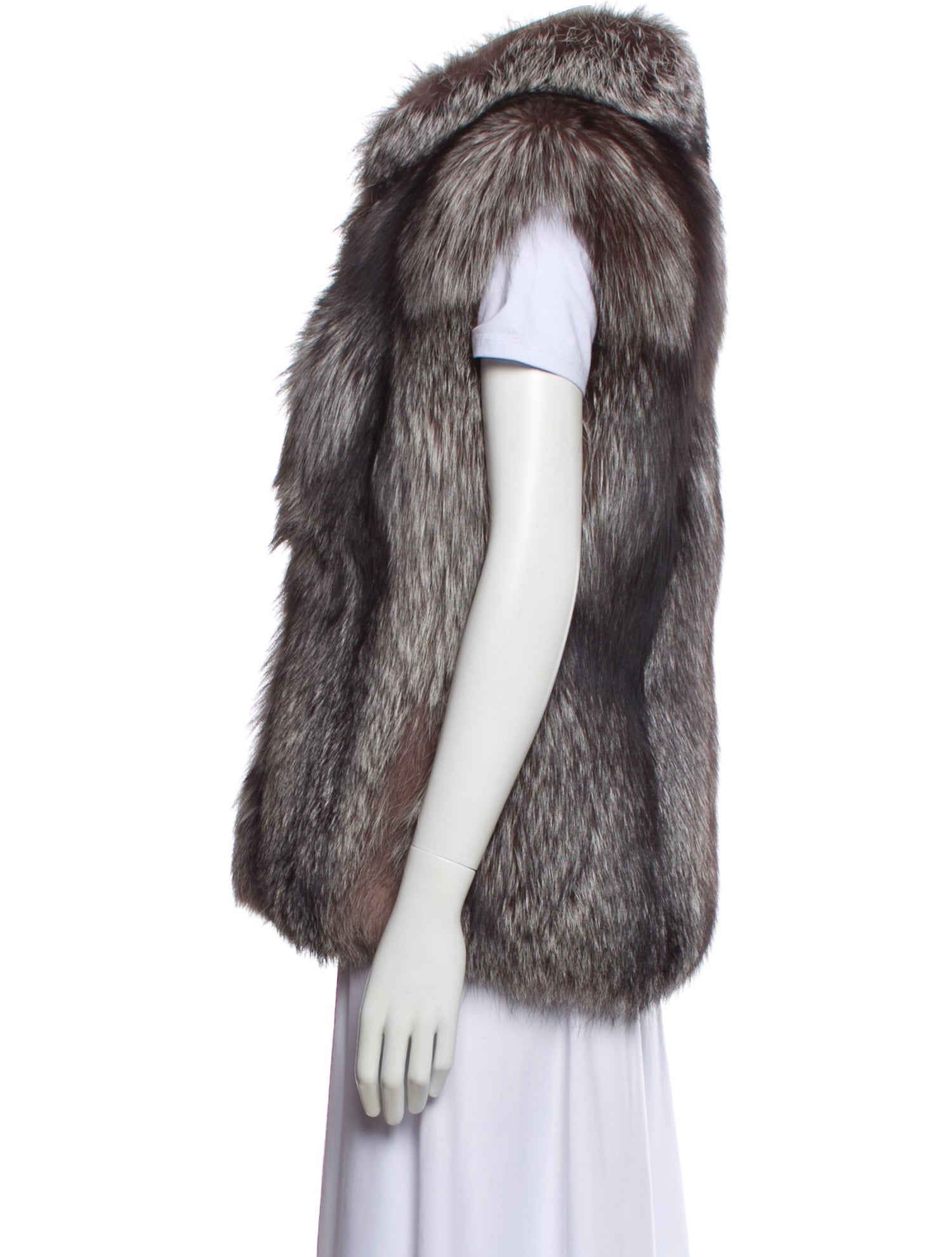 Fur Vintage Silver Fox Vest