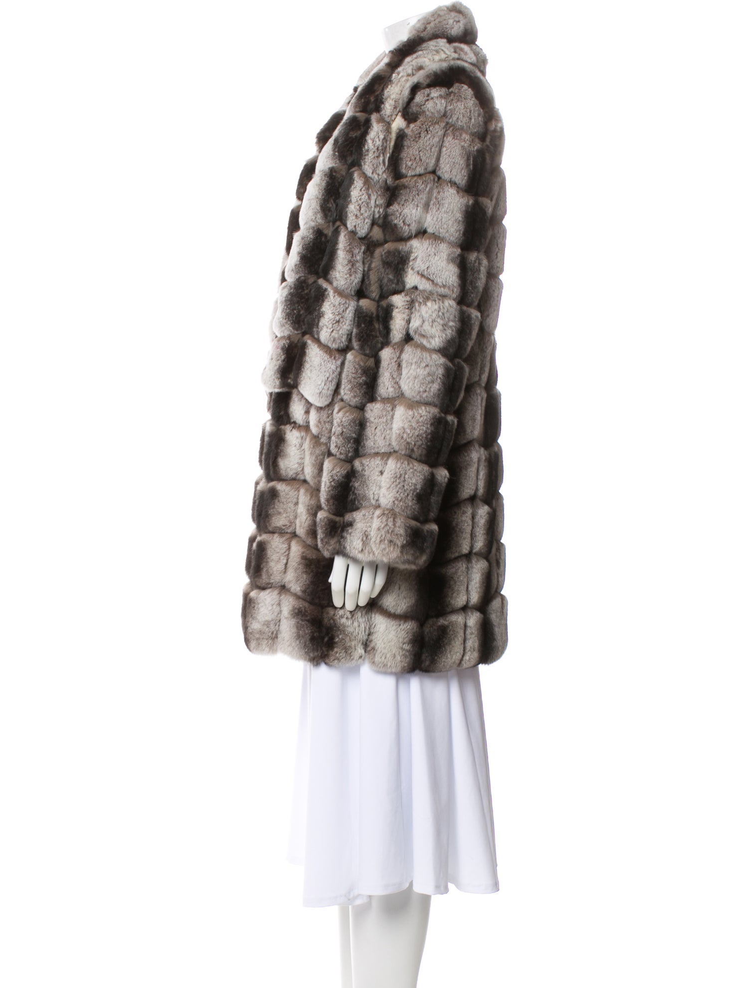Fur Fur Printed Fur Coat