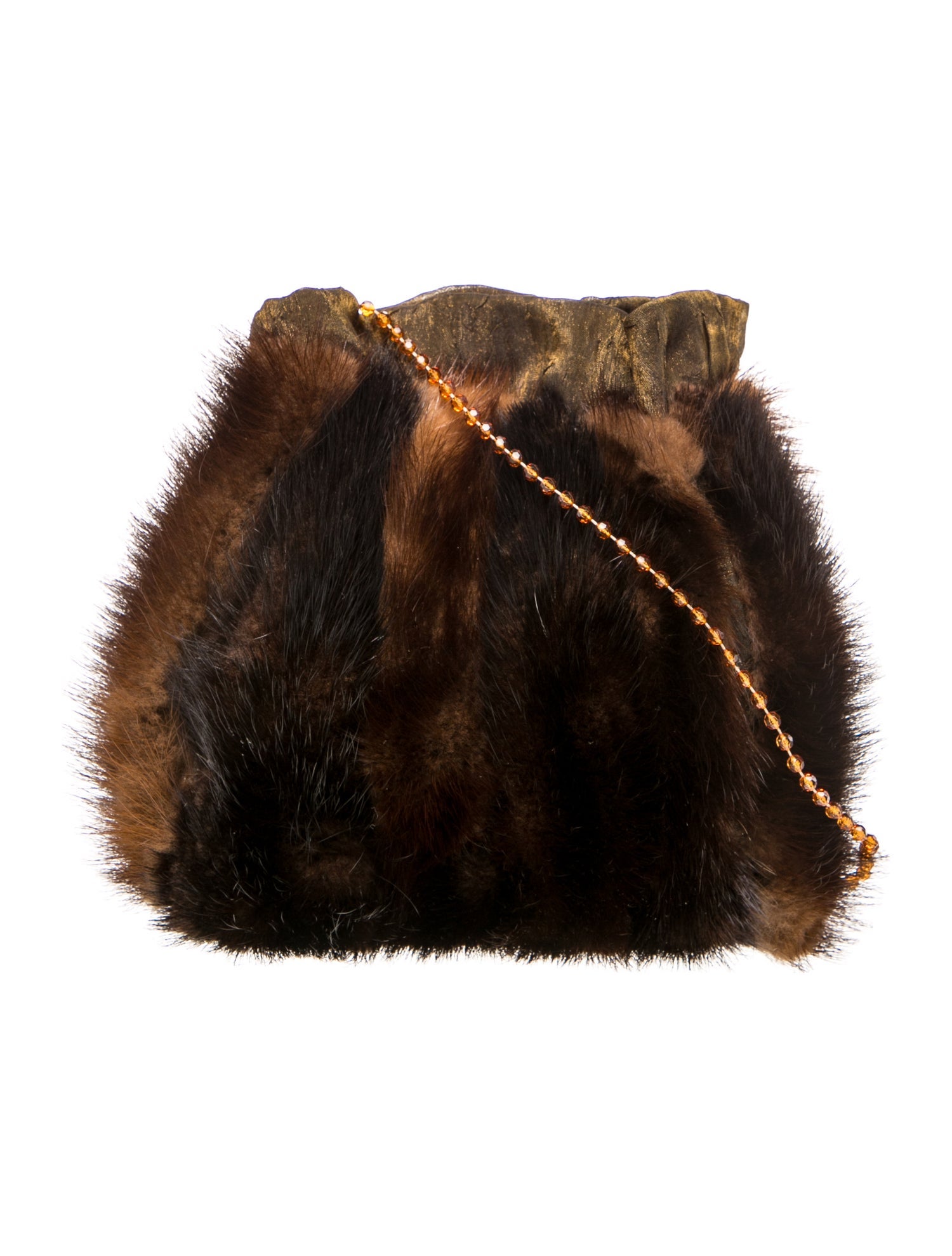 Fur Mink Bucket Bag
