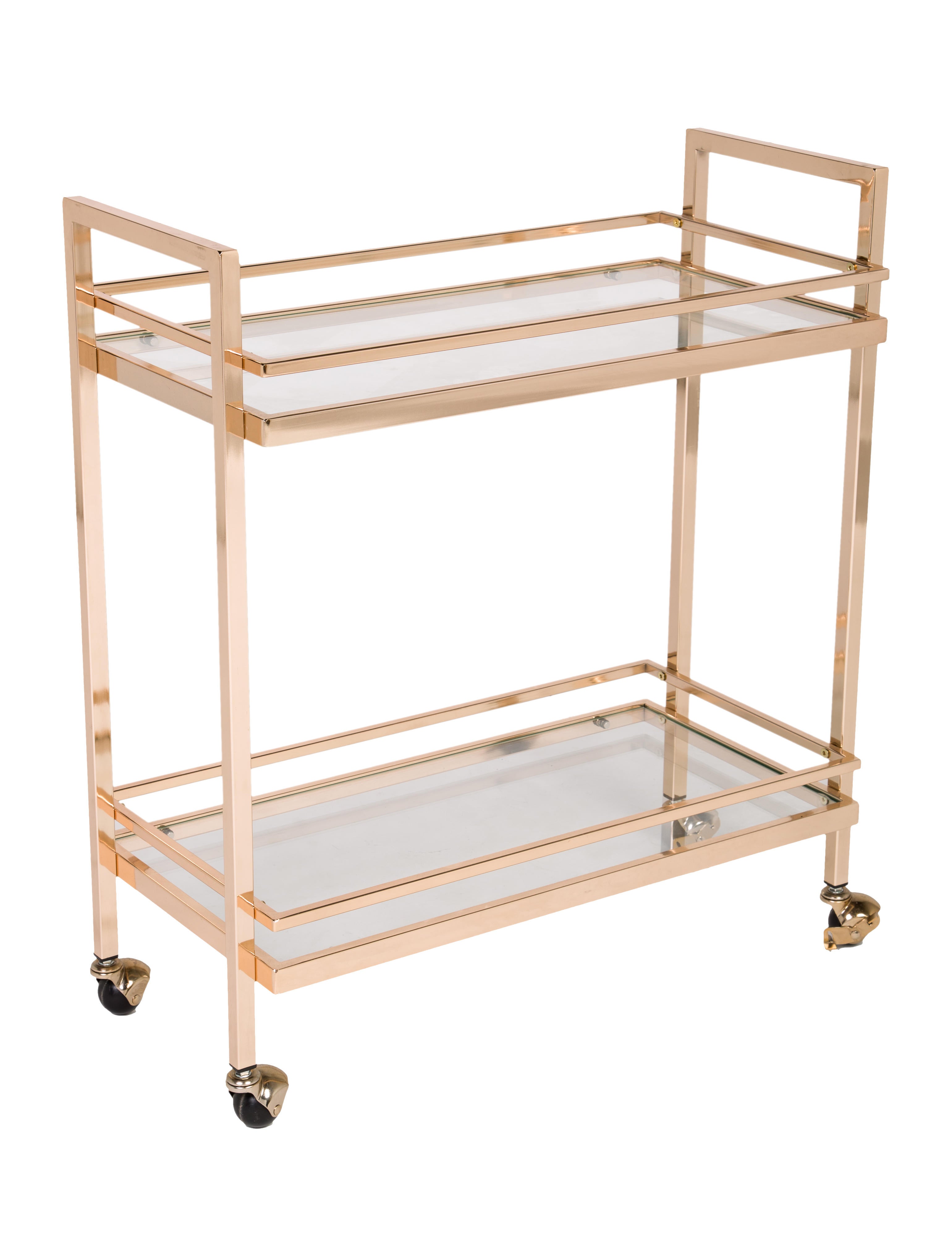 Furniture Brass Bar Cart Brown Shelving & Storage, Furniture