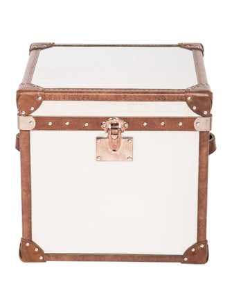 Furniture Metal & Leather Chest