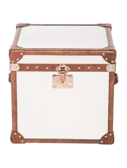 Furniture Metal & Leather Chest