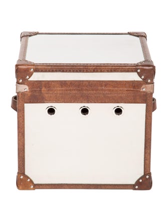 Furniture Metal & Leather Chest