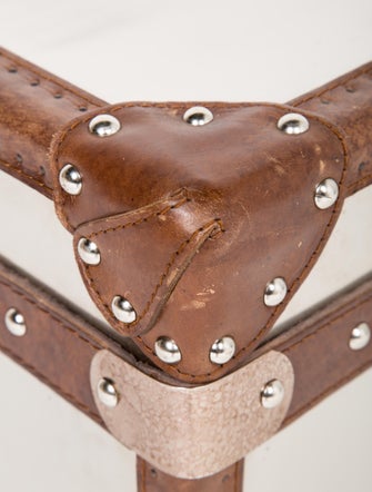 Furniture Metal & Leather Chest