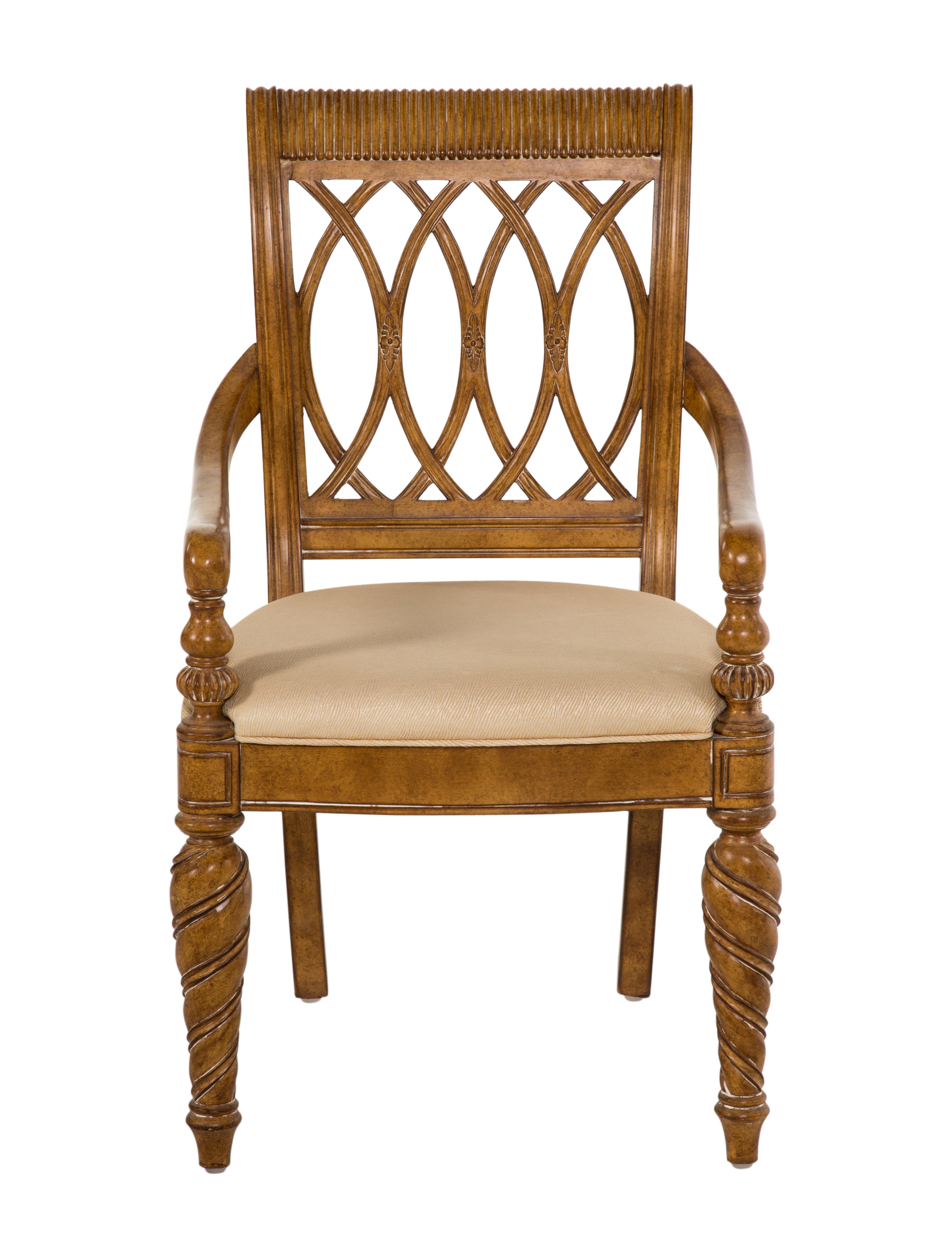 Furniture SheratonStyle Arm Chair Brown, 1 pieces Seating, Furniture