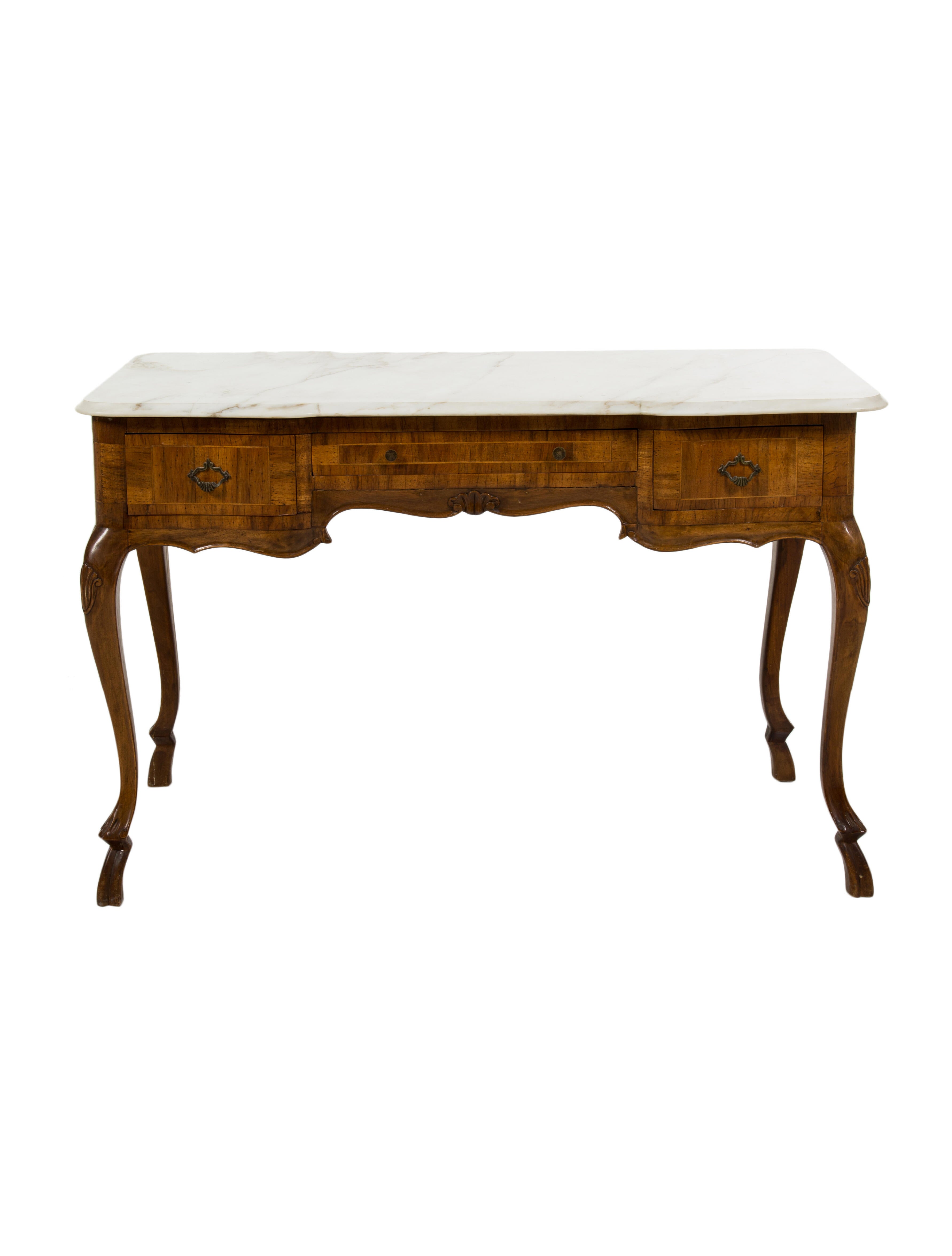 Furniture French ProvincialStyle Desk Brown, 1 pieces Office