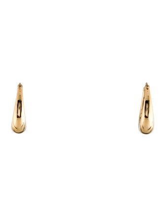 Futura Jewelry 18K Reflective Hoop Earrings