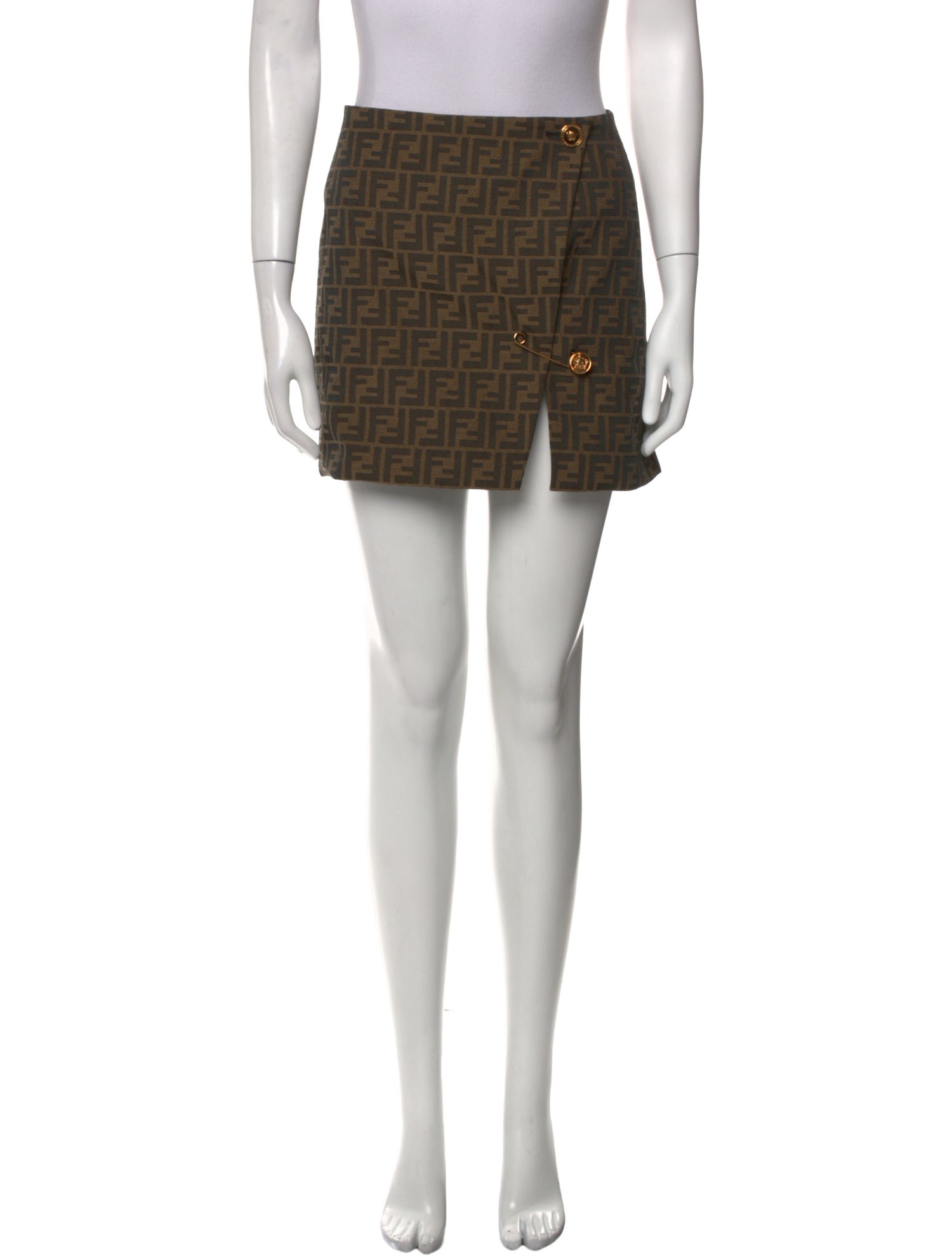 Fendace Printed Mini Skirt