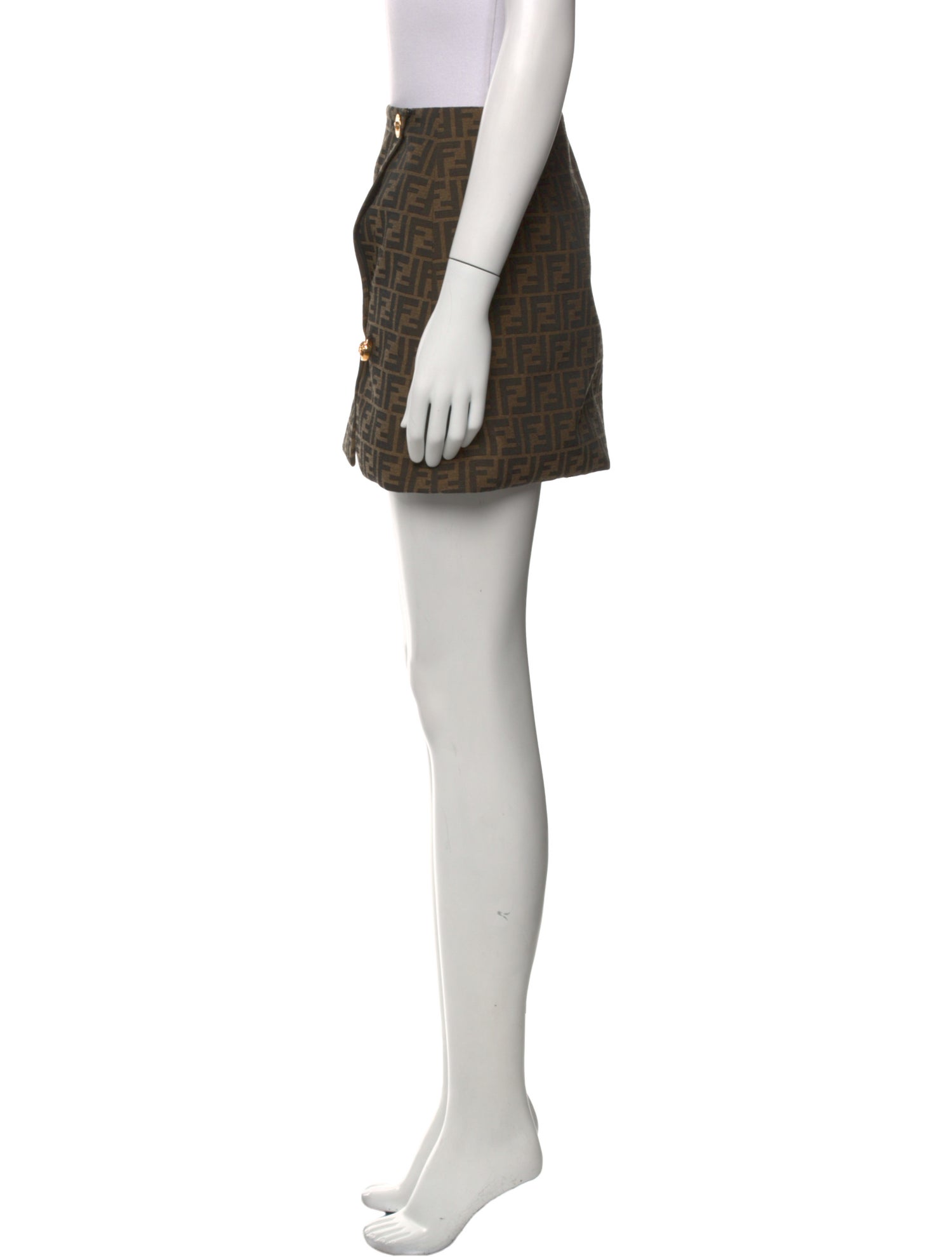 Fendace Printed Mini Skirt