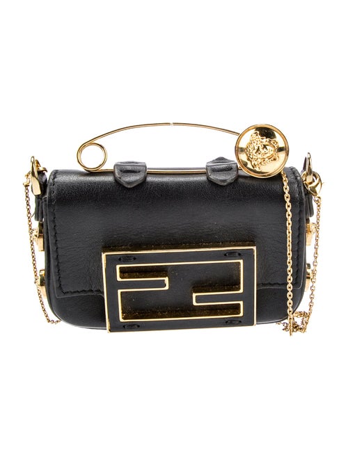 Fendace Leather Fendi Baguette Nano 2022