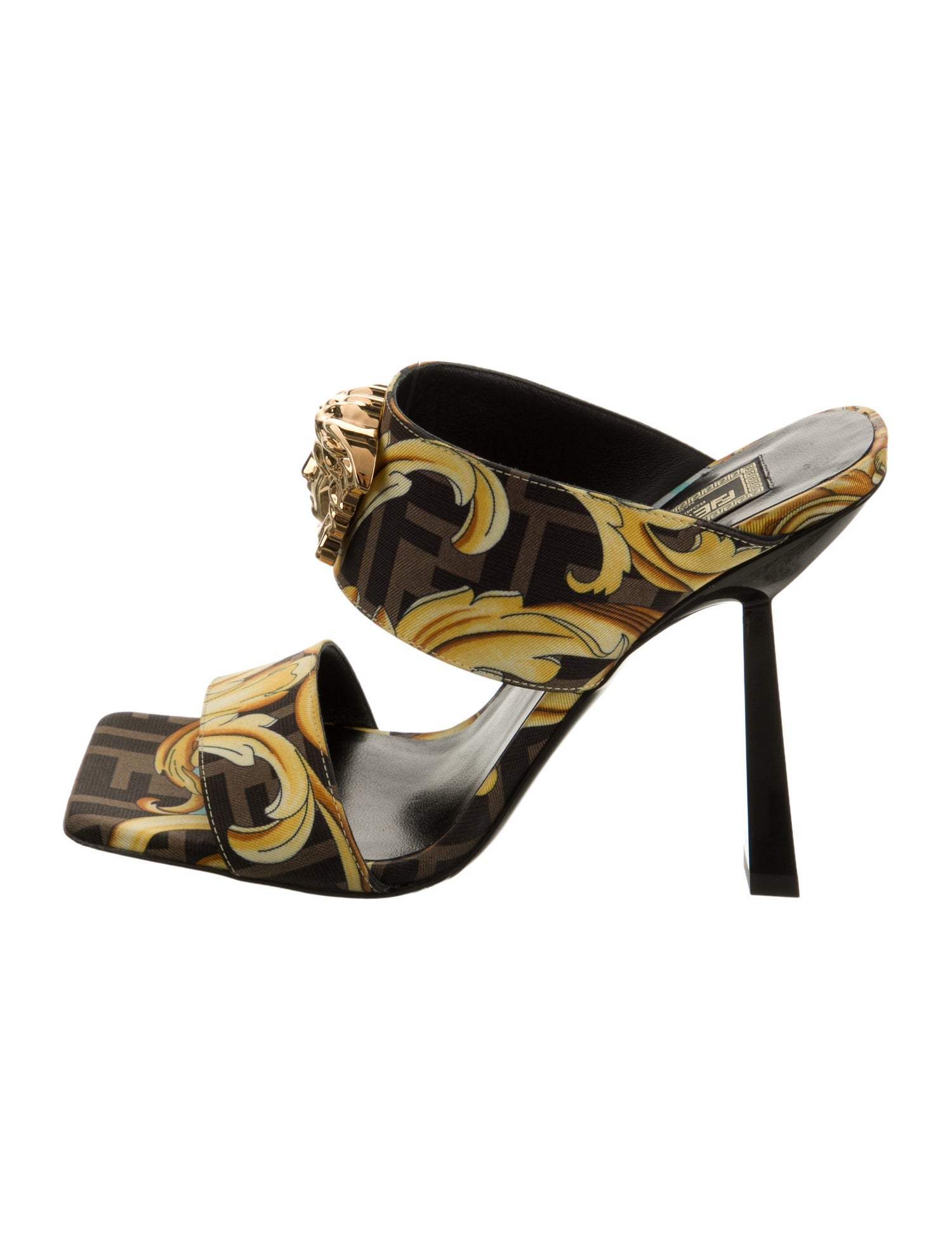 Fendace Zucca FF Logo Sandals