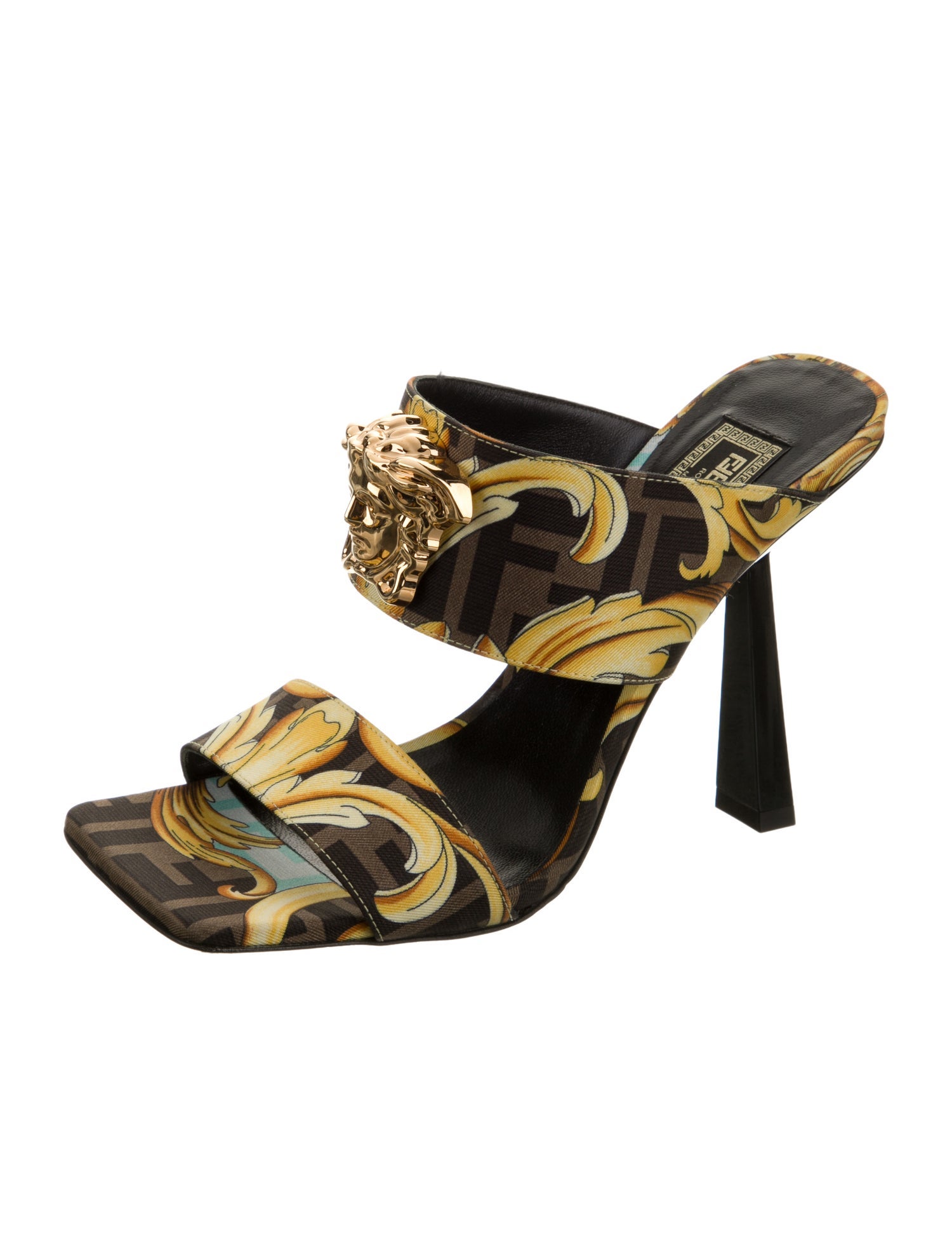 Fendace Zucca FF Logo Sandals