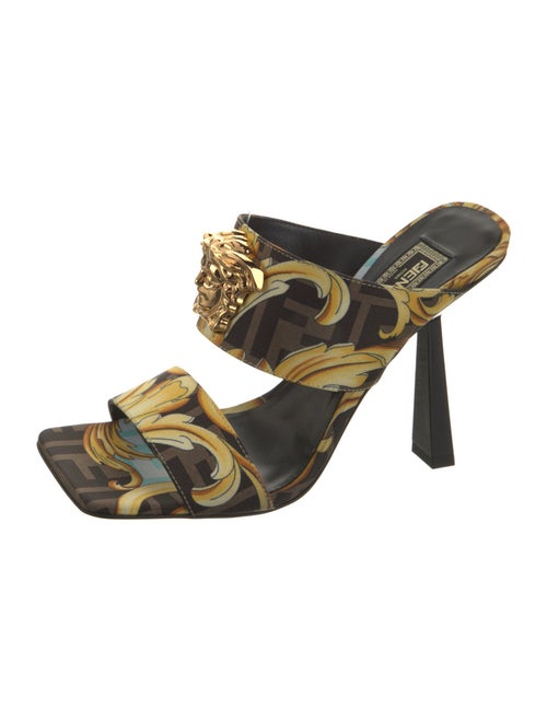 Fendace Medusa Insignia Silk Slides
