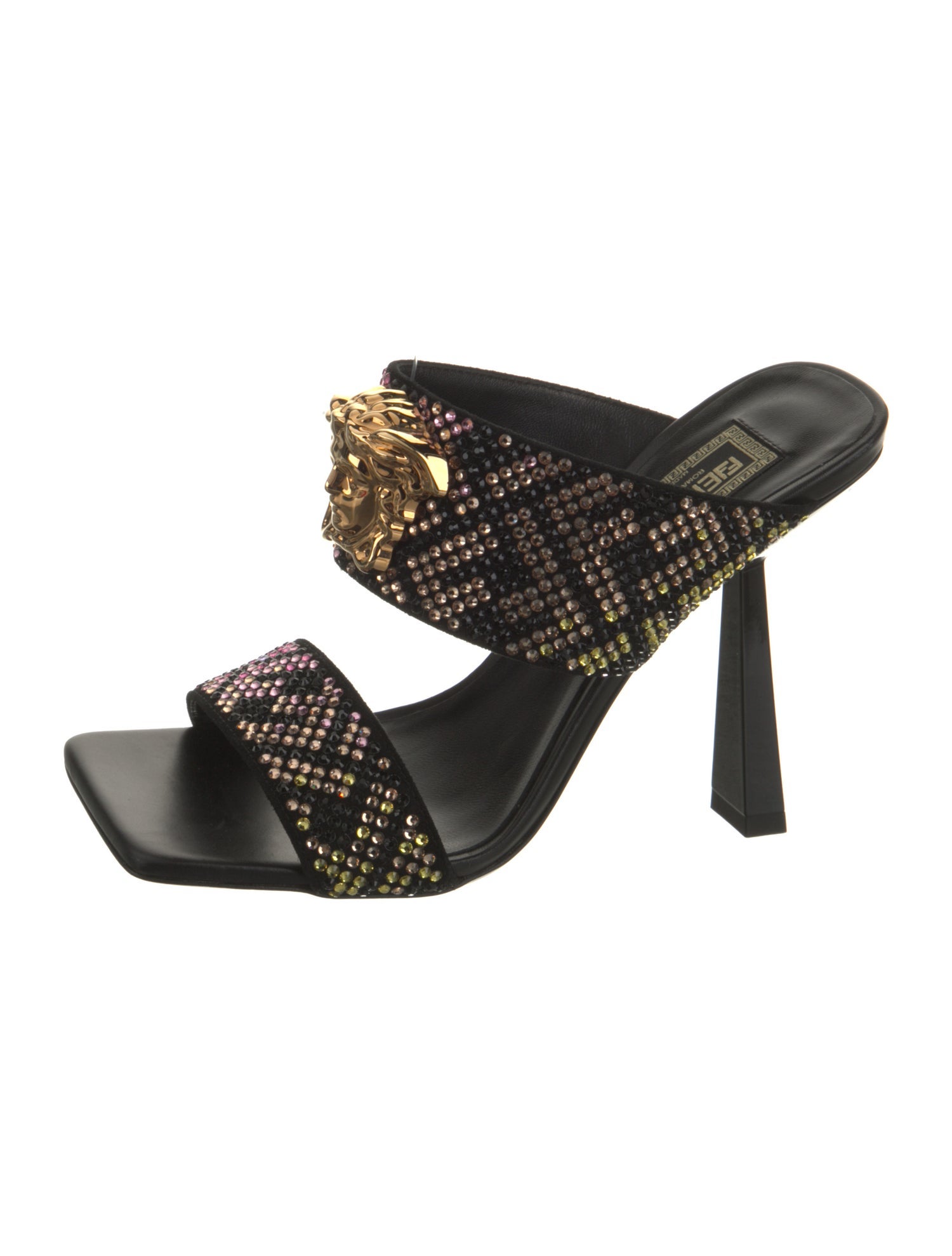 Fendace Medusa Insignia Crystal Slides