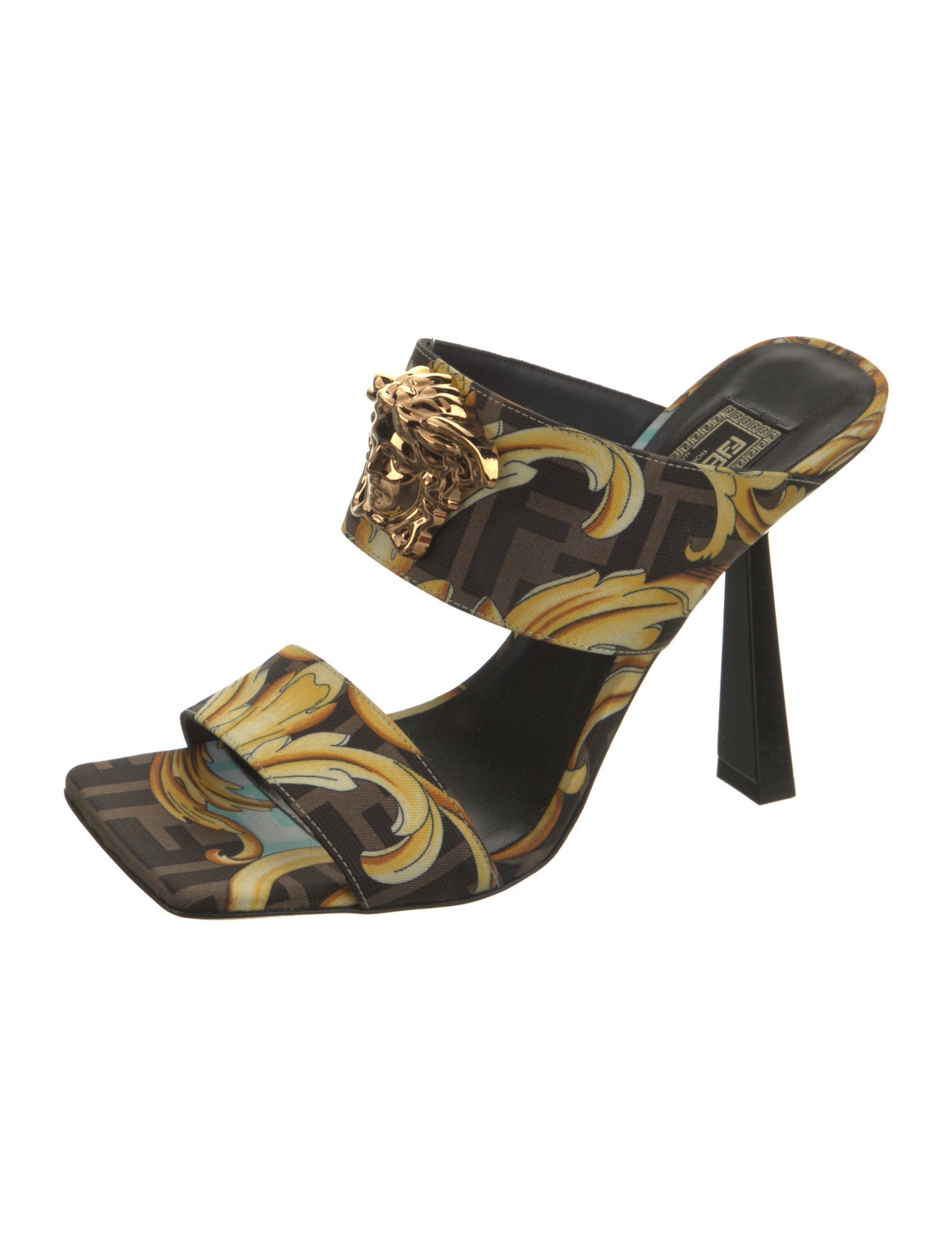 Fendace Medusa Insignia Silk Slides