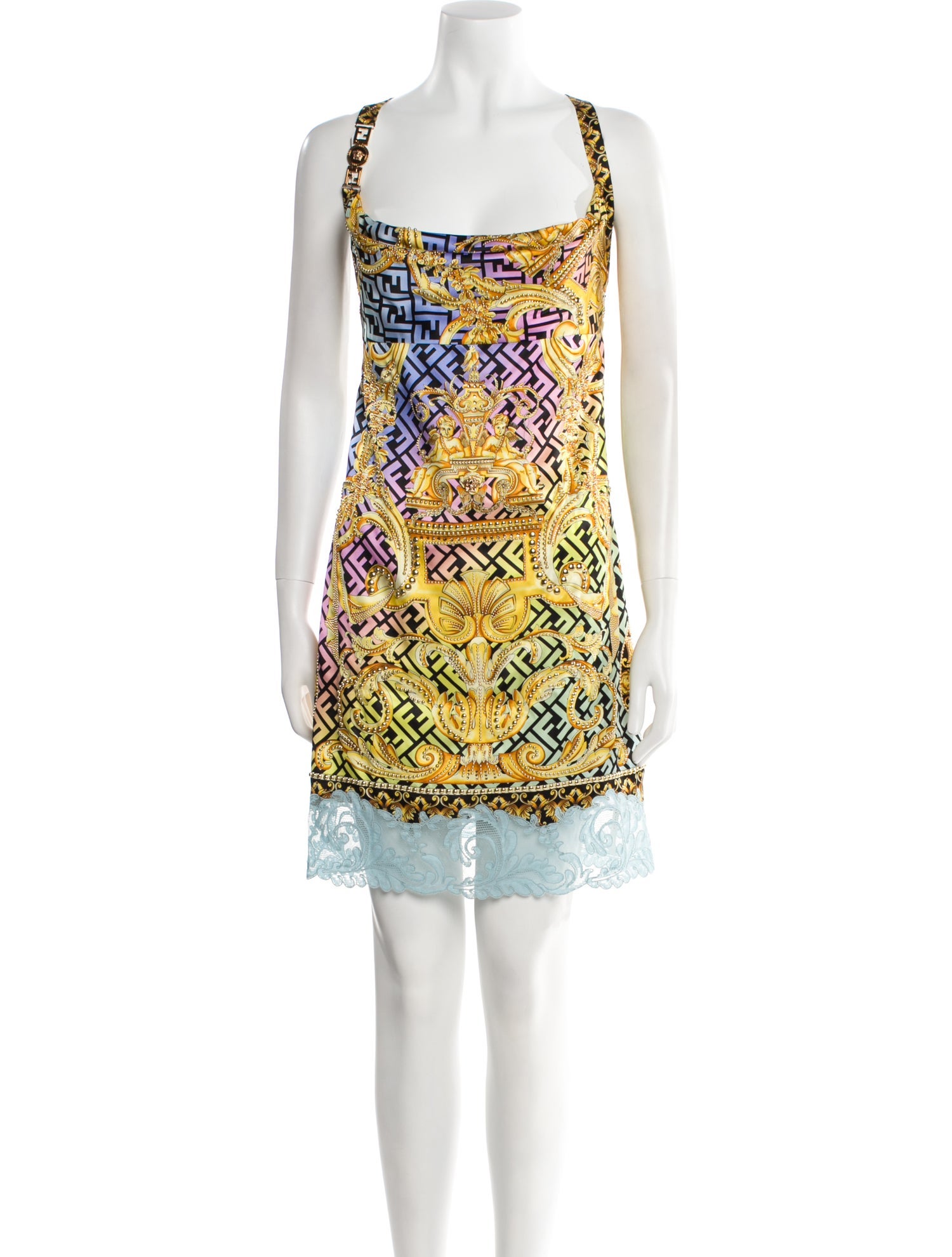 Fendace Silk Mini Dress w/ Tags