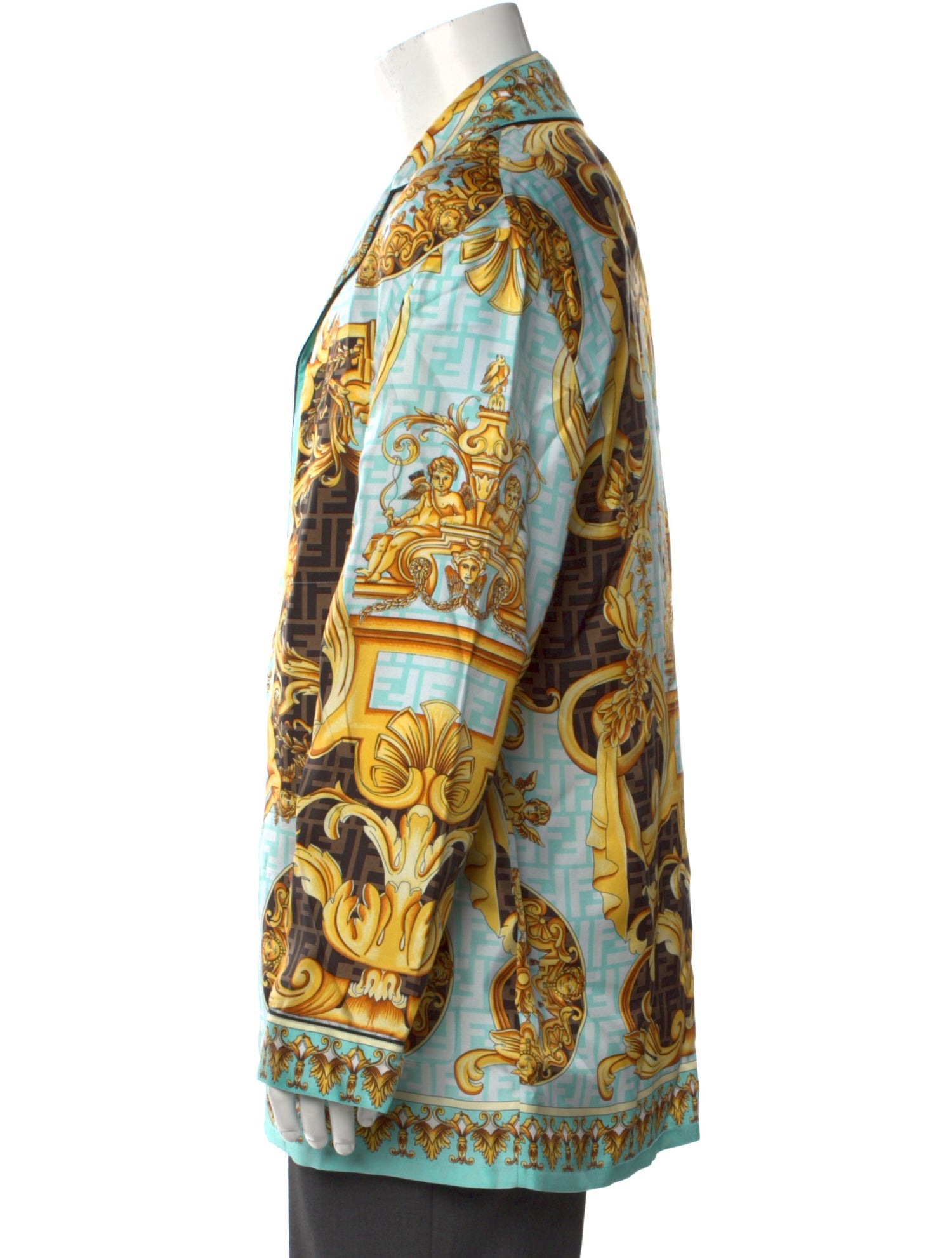 Fendace Silk Printed Lounge Top w/ Tags