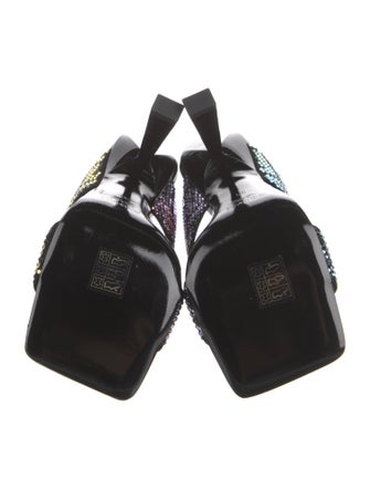 Fendace Zucca FF Logo Leather Slides