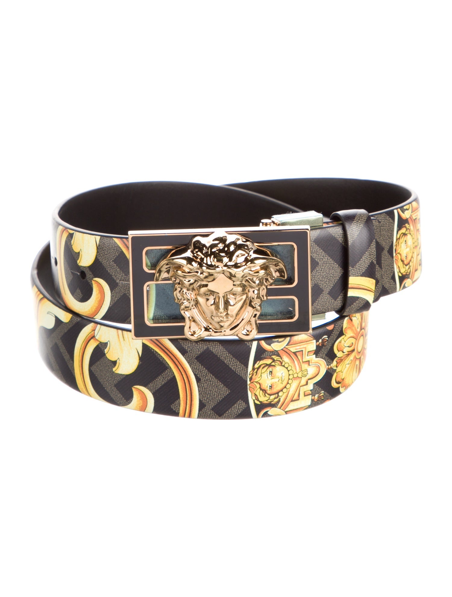 Fendace Reversible Zucca FF Logo Belt