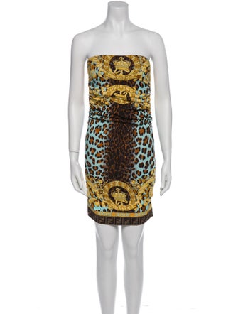 Fendace Silk Mini Dress