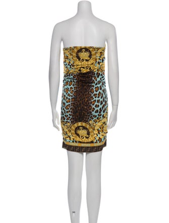 Fendace Silk Mini Dress